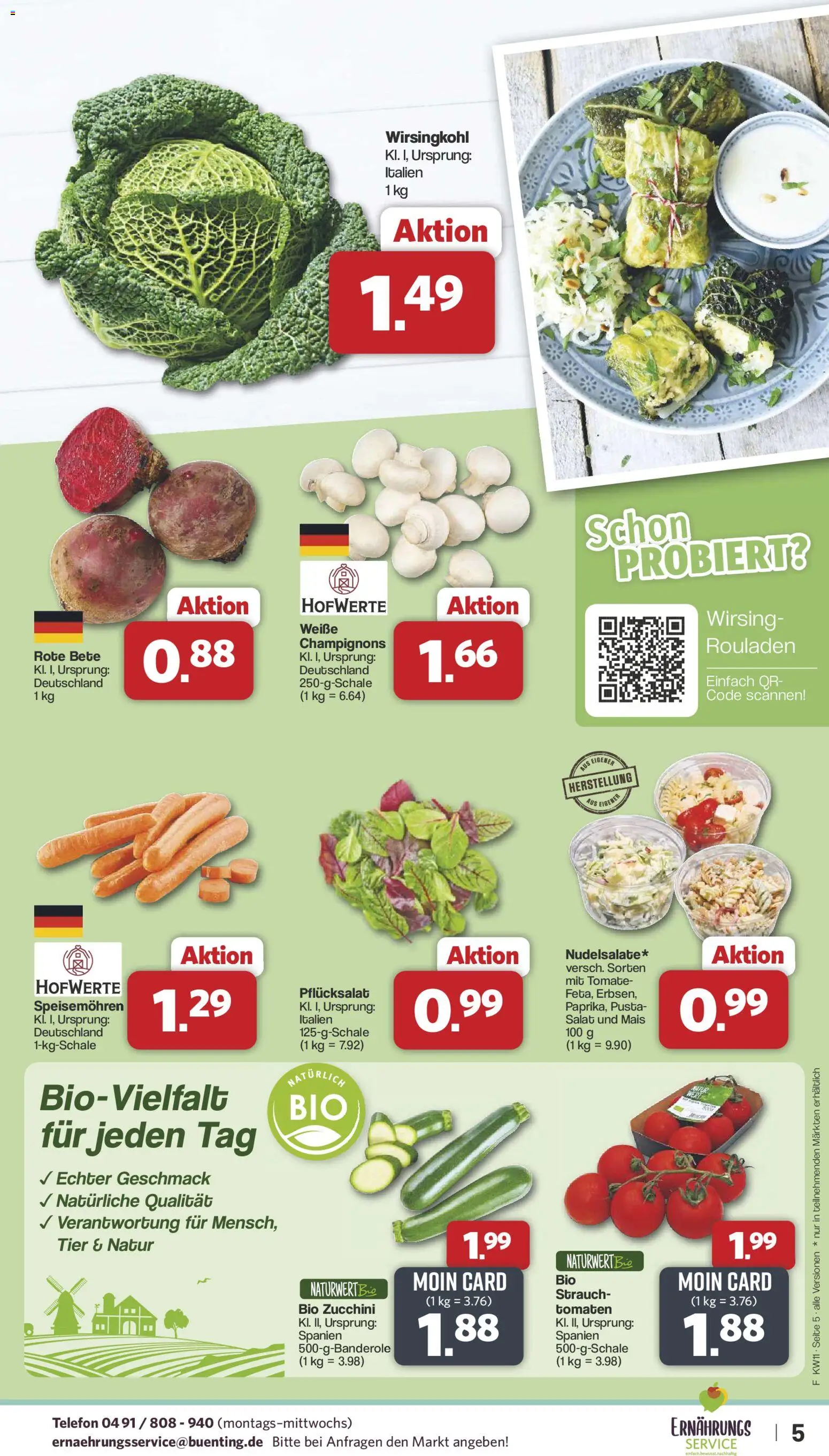 Famila Nordwest Prospekt 	 – gültig ab 09.03.2026 | Seite: 5 | Produkte: Tomaten, Champignons, Zucchini, Salat