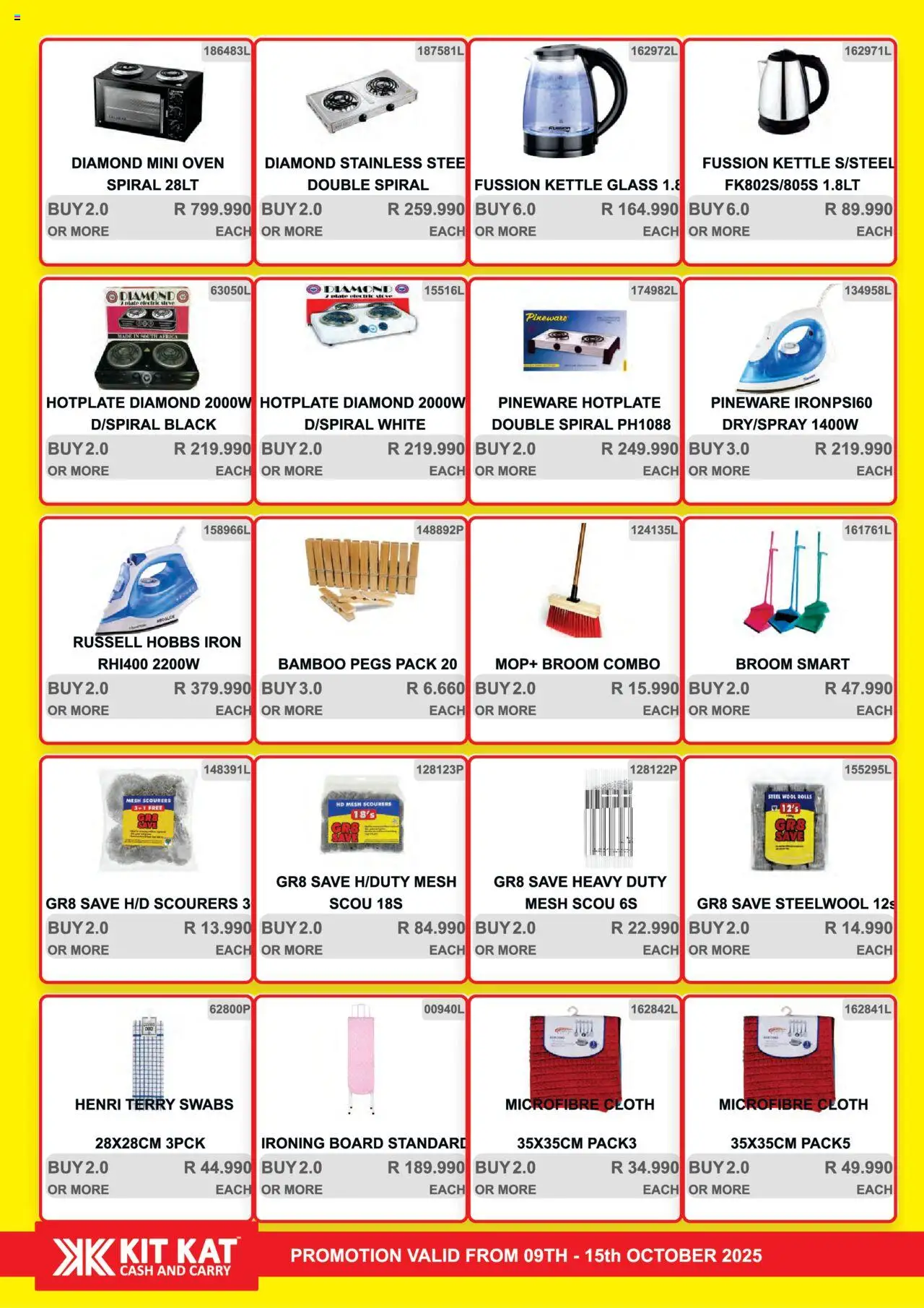 New KIT KAT Cash & Carry catalogue – valid from 09.10.2025 | Page: 32 | Products: Oven, Plate, Kettle, Steel wool