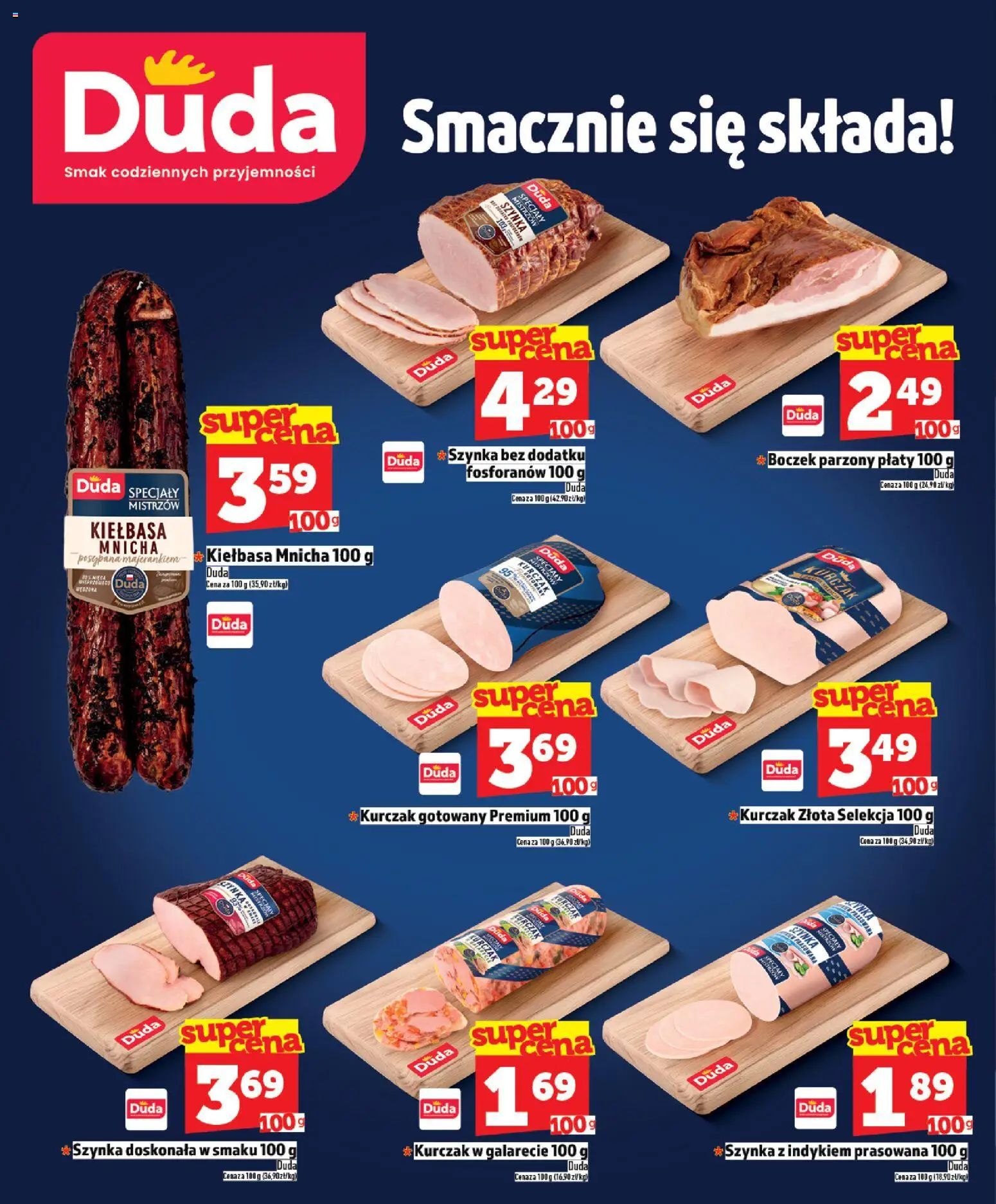 Topaz gazetka od 16.04.2026 | Strona: 8 | Produkty: Kiełbasa, Szynka, Boczek, Boczek parzony
