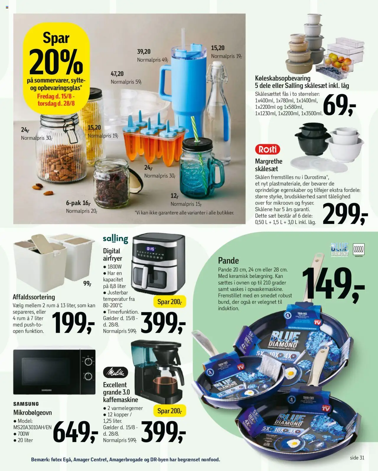 Føtex Tilbudsavis gyldig fra 15.08.2025 | Side: 46 | Produkter: Søm, Mikrobølgeovn, Kaffemaskine