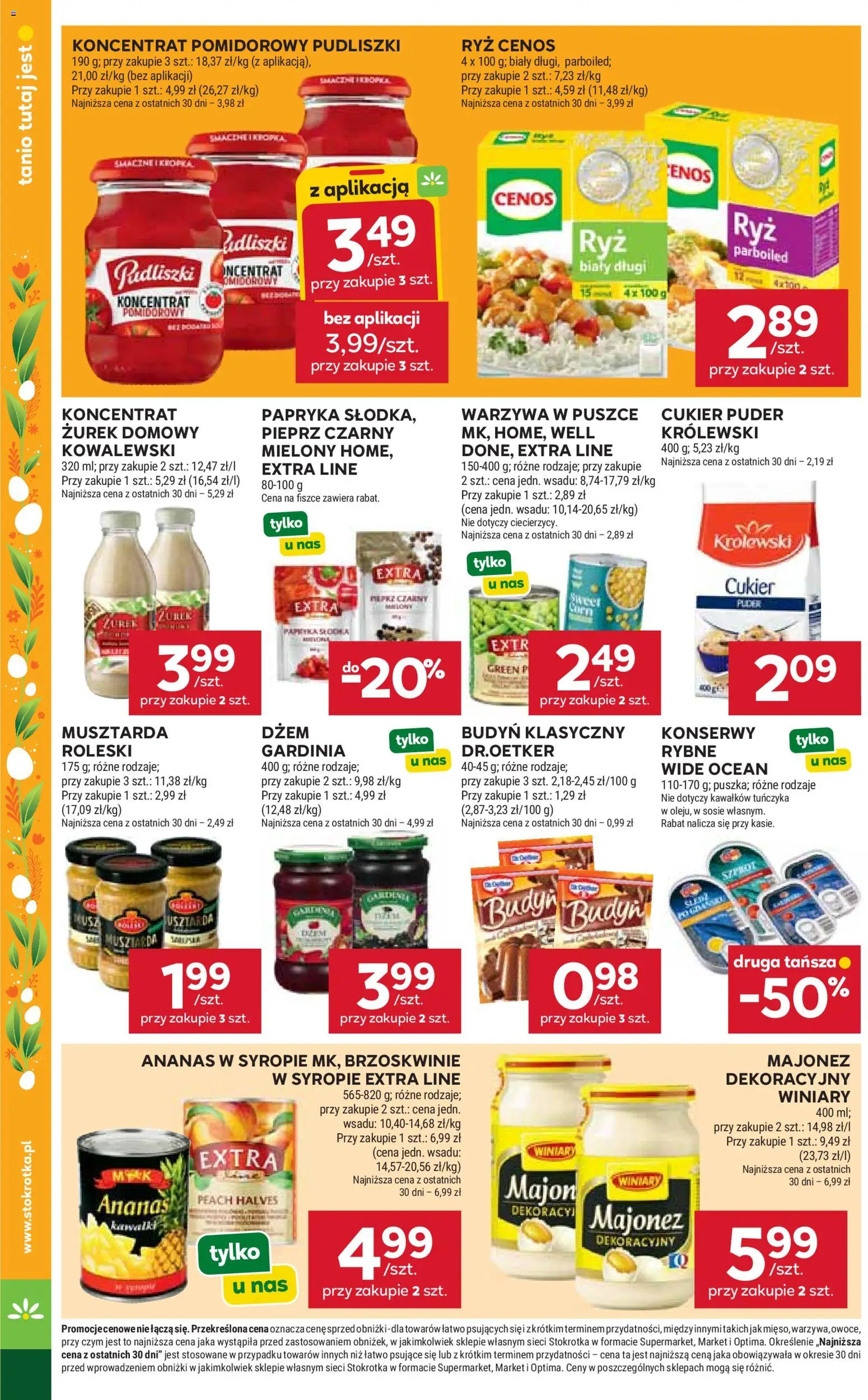 Stokrotka gazetka - Market od 02.04.2026 | Strona: 27 | Produkty: Koncentrat pomidorowy, Zurek, Brzoskwinie, Warzywa