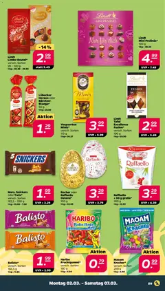 Netto Prospekt 	 ab 02.03.2026 gültig | Seite: 9 | Produkte: Haribo, Milch, Snickers, Lindt