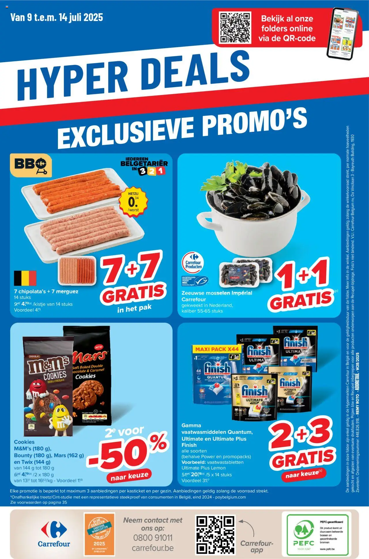  | Pagina: 36 | Producten: Merguez, Mosselen, Mars, Twix