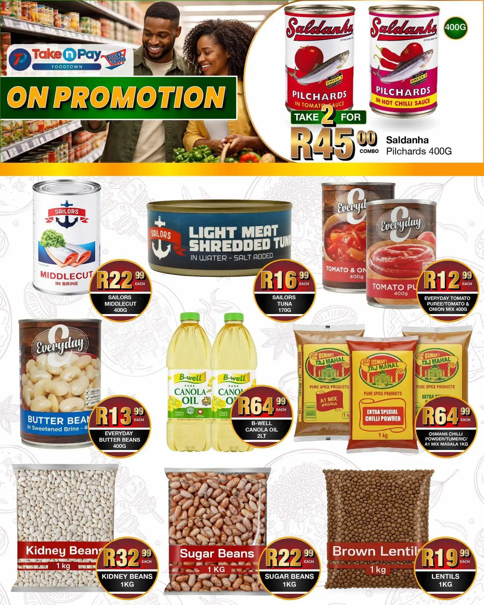New Take n Pay catalogue – valid from 13.04.2026 | Page: 14 | Products: Tuna, Oil, Sauce, Salt