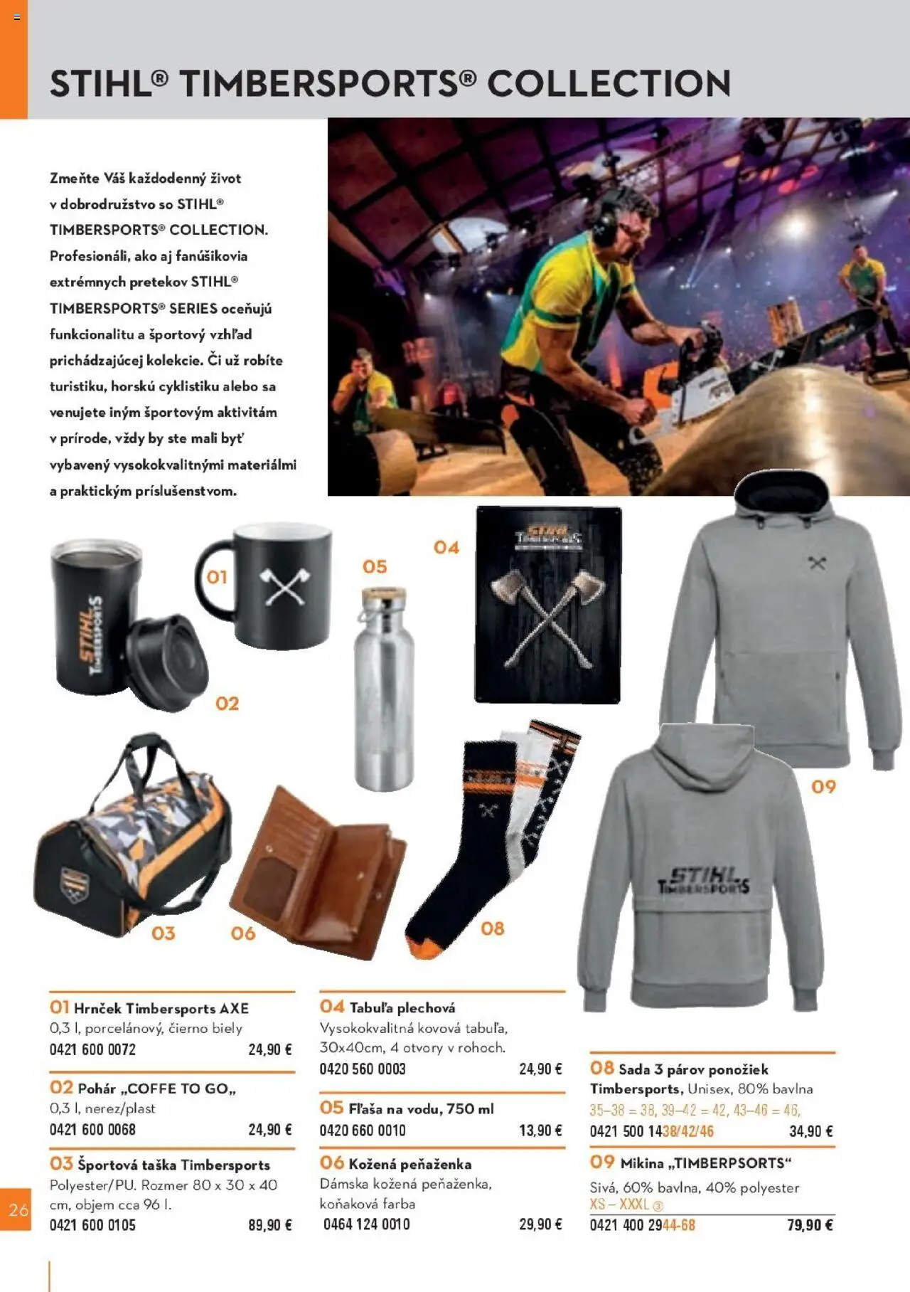 Nové STIHL akcie – leták je platný od 29.09.2025 | Strana: 170 | Produkty: Mikina, Peňaženka, Taška