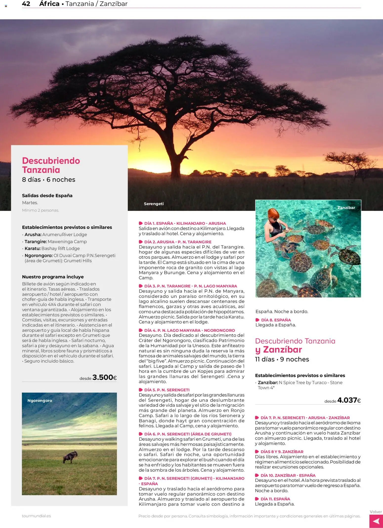 Viajes El Corte Inglés Africa y Oriente Medio │ válido desde el 01.01.2026 | Página: 42 | Productos: Sombra