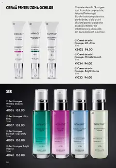 Ofertele Oriflame valabile de la 22.10.2025 | Pagină: 80 | Produse: Şerit ödül, Serum, Cremă