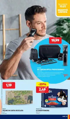 Anteprima del volantino Volantino Aldi	 valido a partire dal 19.01.2026 | Pagina: 23 | Prodotti: Mobile, Pettine, Veline, Manzo
