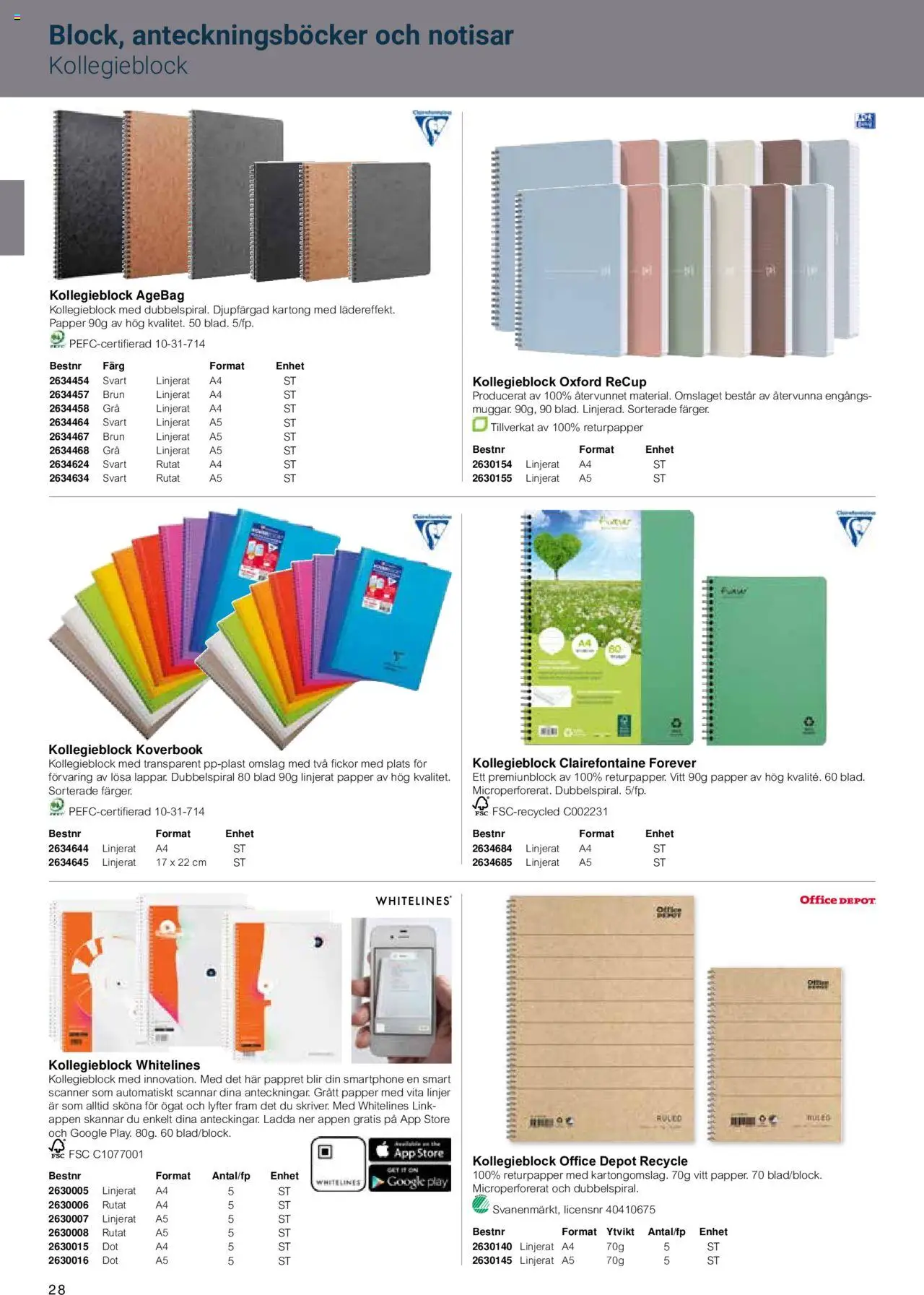 Office Depot reklamblad aktuell från 15.02.2024 | Sida: 30 | Produkter: Papper, Kartong, Smartphone