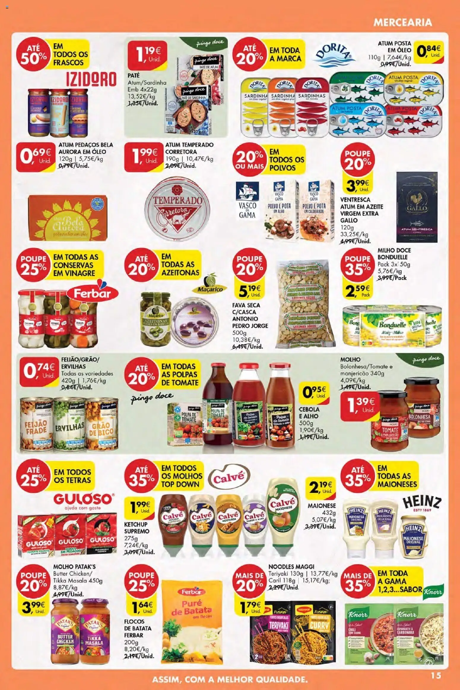 Pingo Doce Black Friday │ válido de 27.11.2025 | Página: 15 | Produtos: Boné, Atum, Polvo, Ketchup