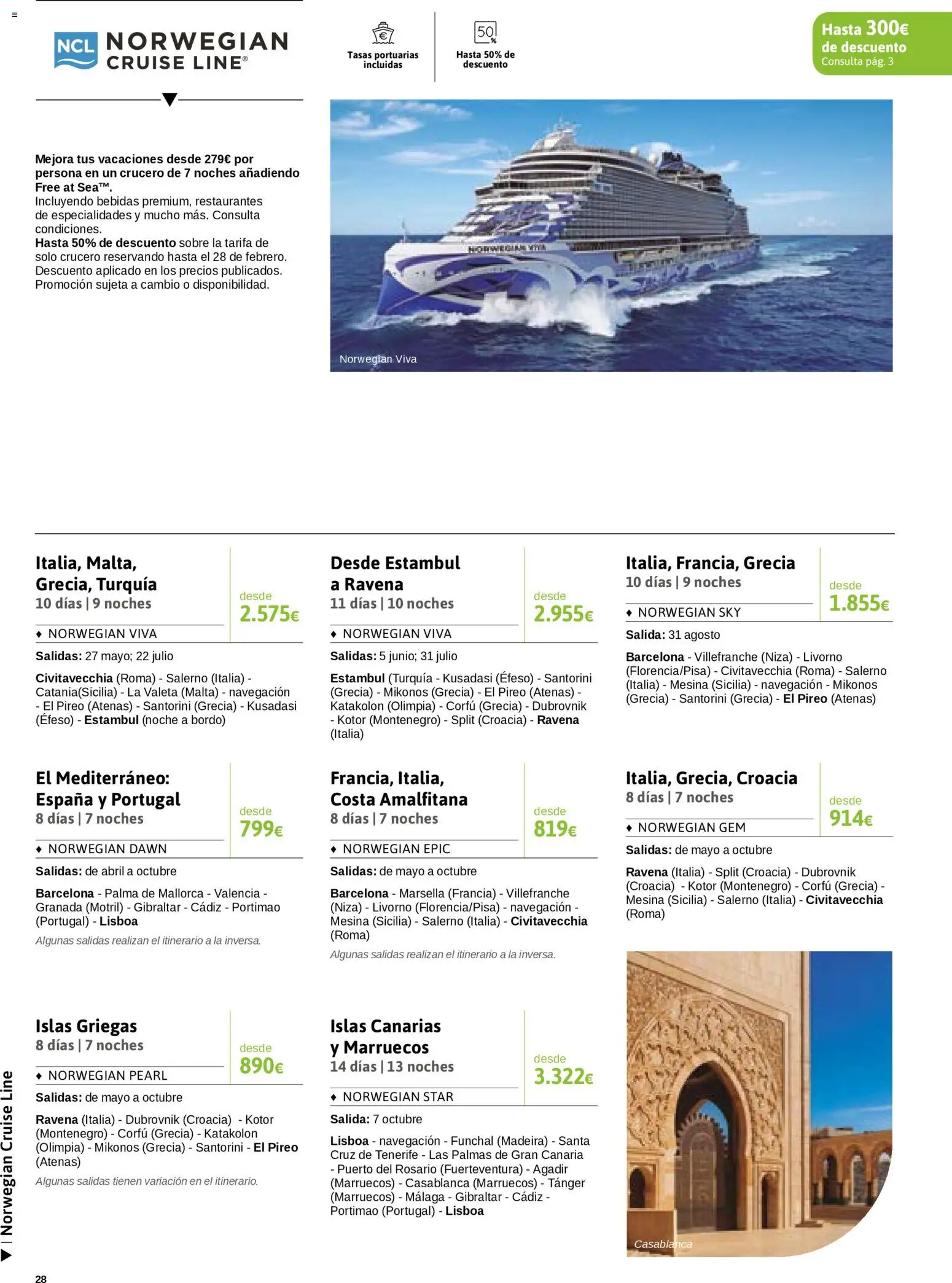 Viajes El Corte Inglés Semana del Crucero │ válido desde el 07.01.2026 | Página: 29 | Productos: Navegación