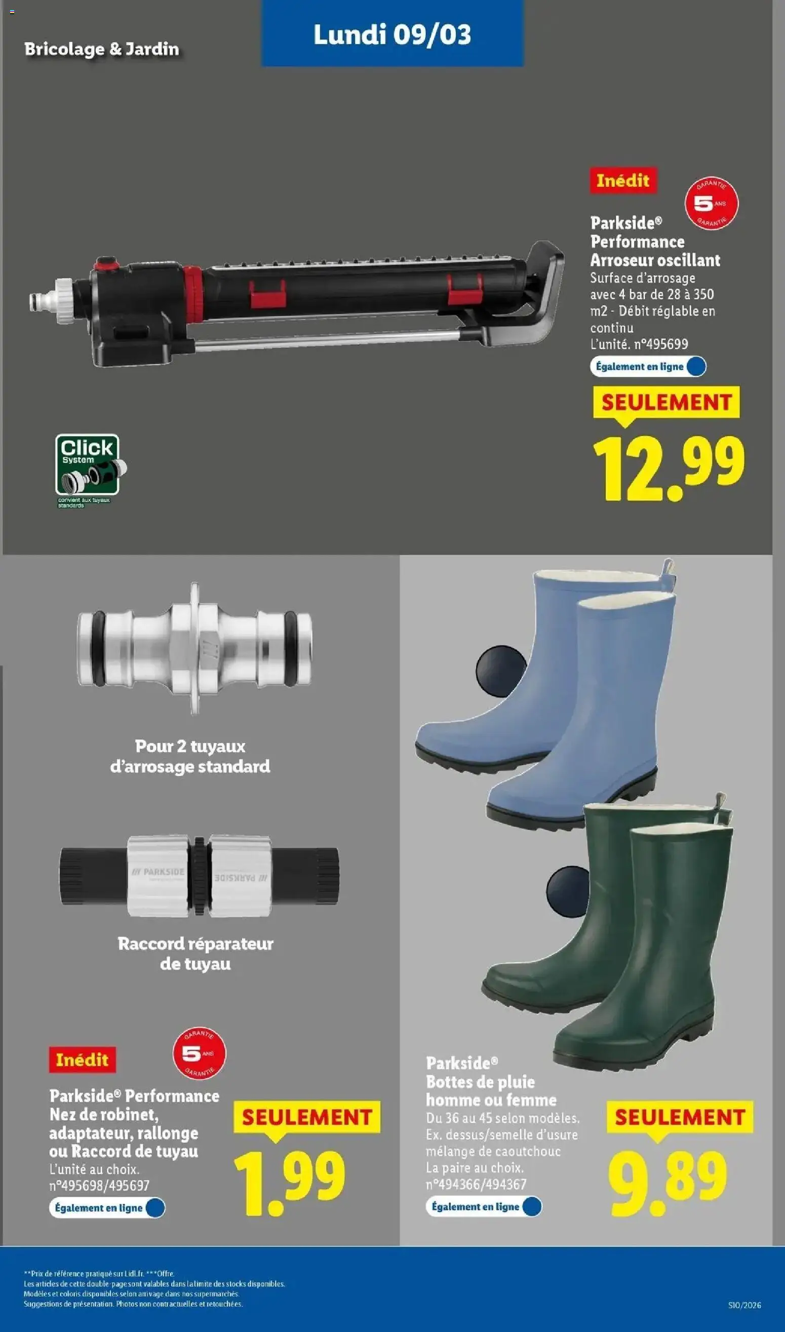 {H1} | Page: 61 | Produits: Tuyau, Bottes de pluie, Bottes