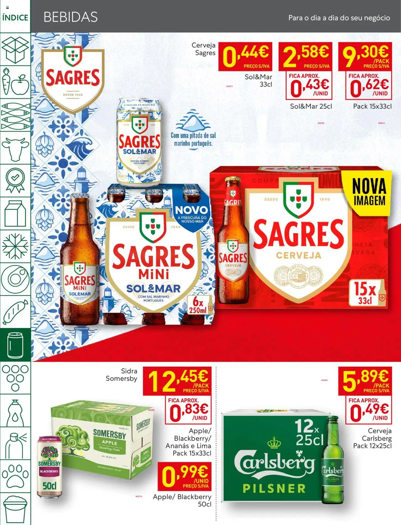 Recheio folheto │ válido de 19.08.2025 | Página: 32 | Produtos: Sal, Cerveja, Somersby