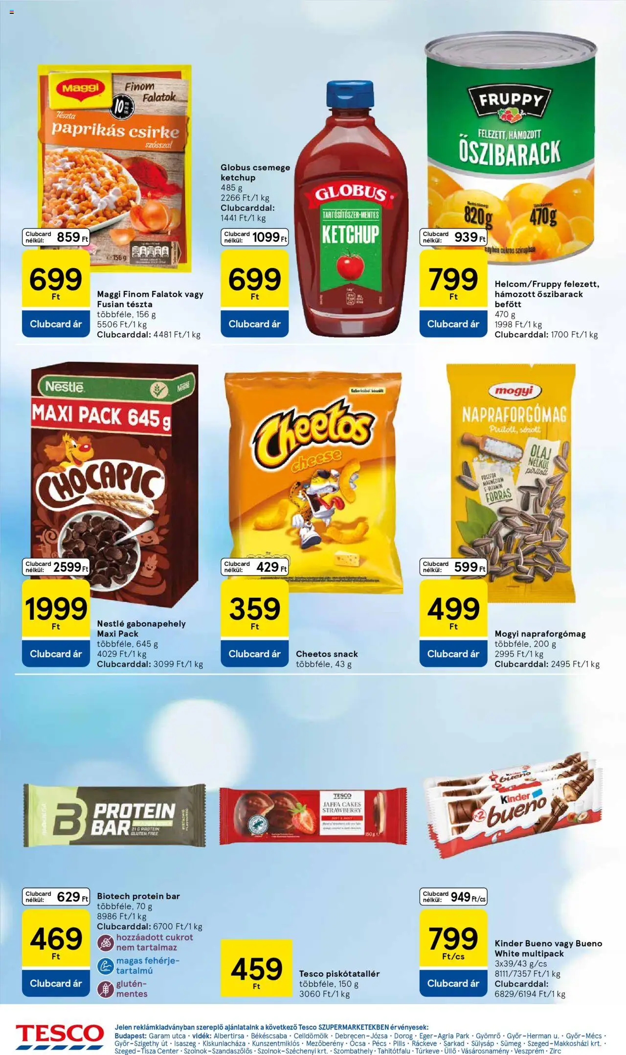 Tesco akciós ujság - amely érvényes a következő dátumtól: 25.09.2025 | Oldal: 4 | Termékek: Őszibarack, Napraforgómag, Protein, Fehérje