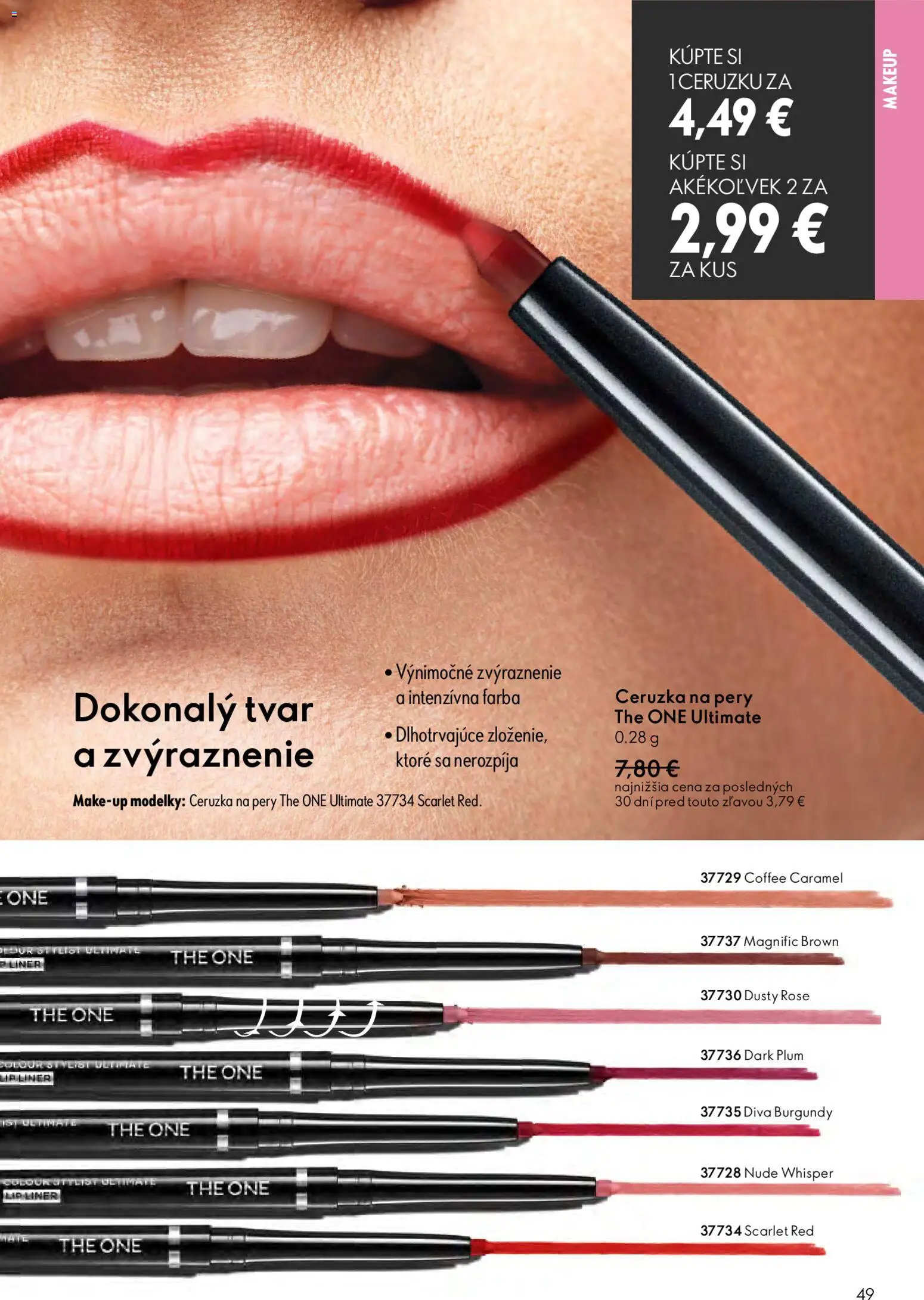 Nové Oriflame akcie – leták je platný od 15.04.2026 | Strana: 49 | Produkty: Ceruzka