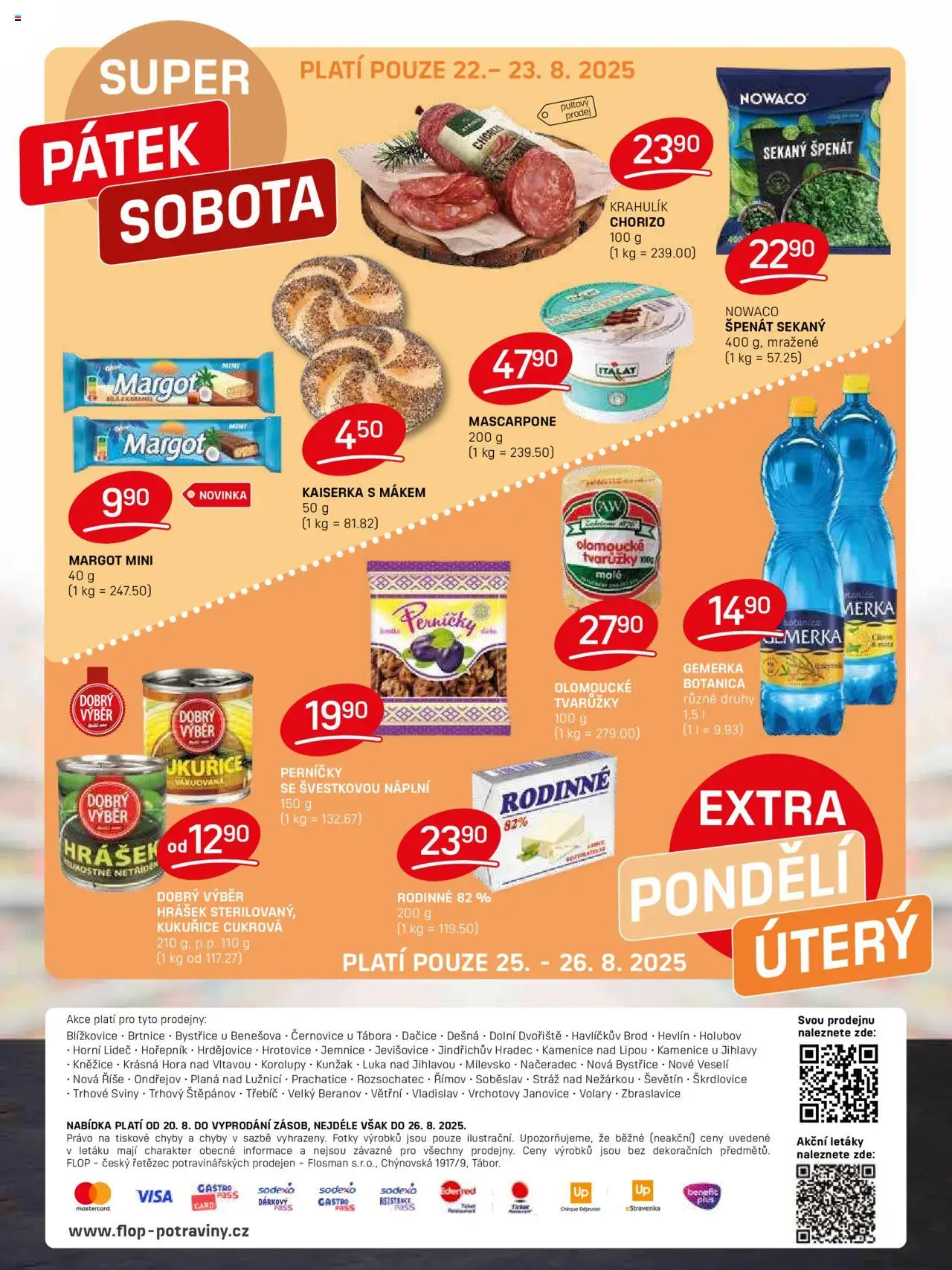 Flop leták od 20.08.2025 | Strana: 12 | Produkty: Tvarůžky, Špenát, Mascarpone, Perníčky