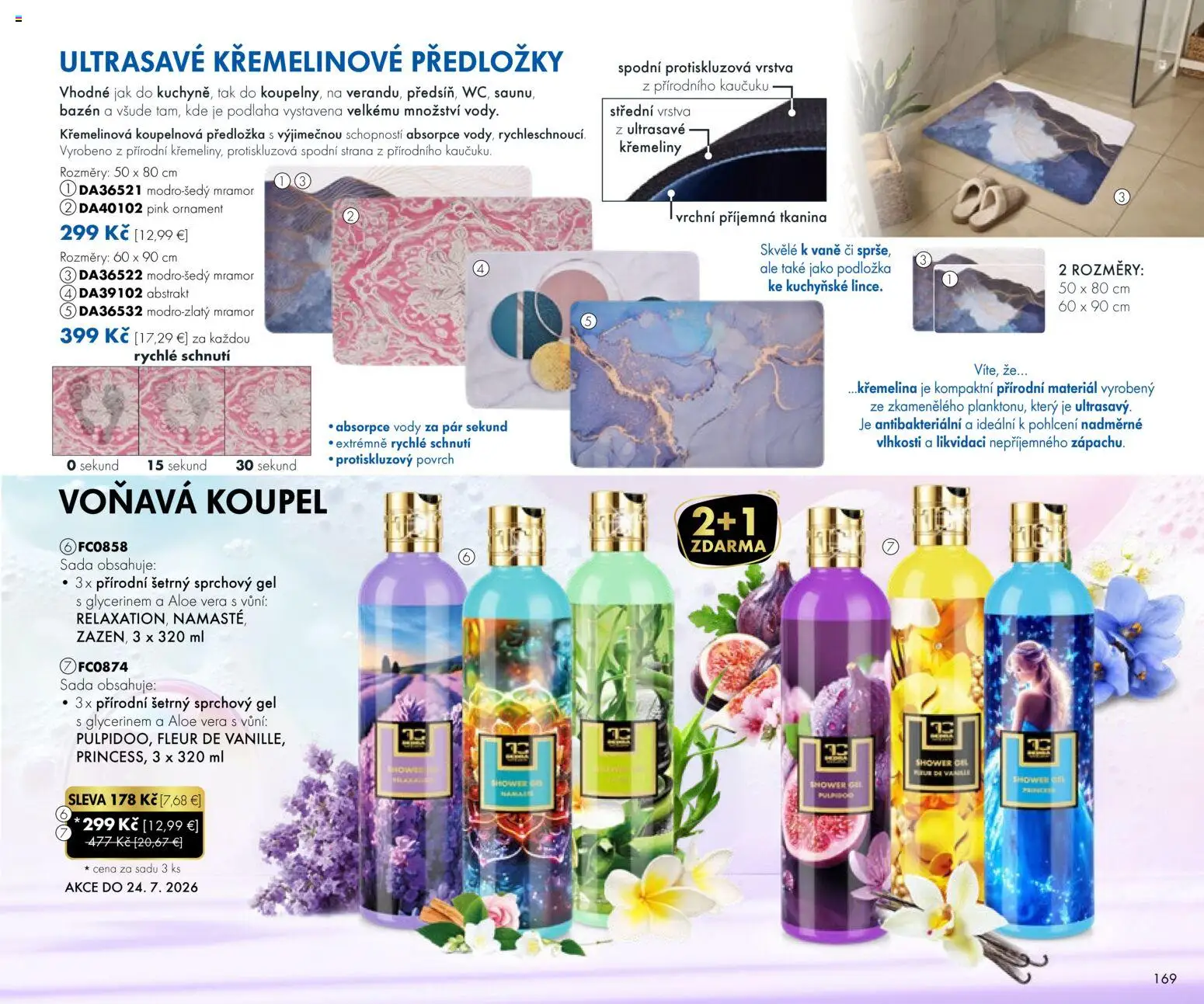 Nové Dedra akcie – leták je platný od 24.04.2026 | Strana: 69 | Produkty: Bazén, Podlaha, Sprchový gél