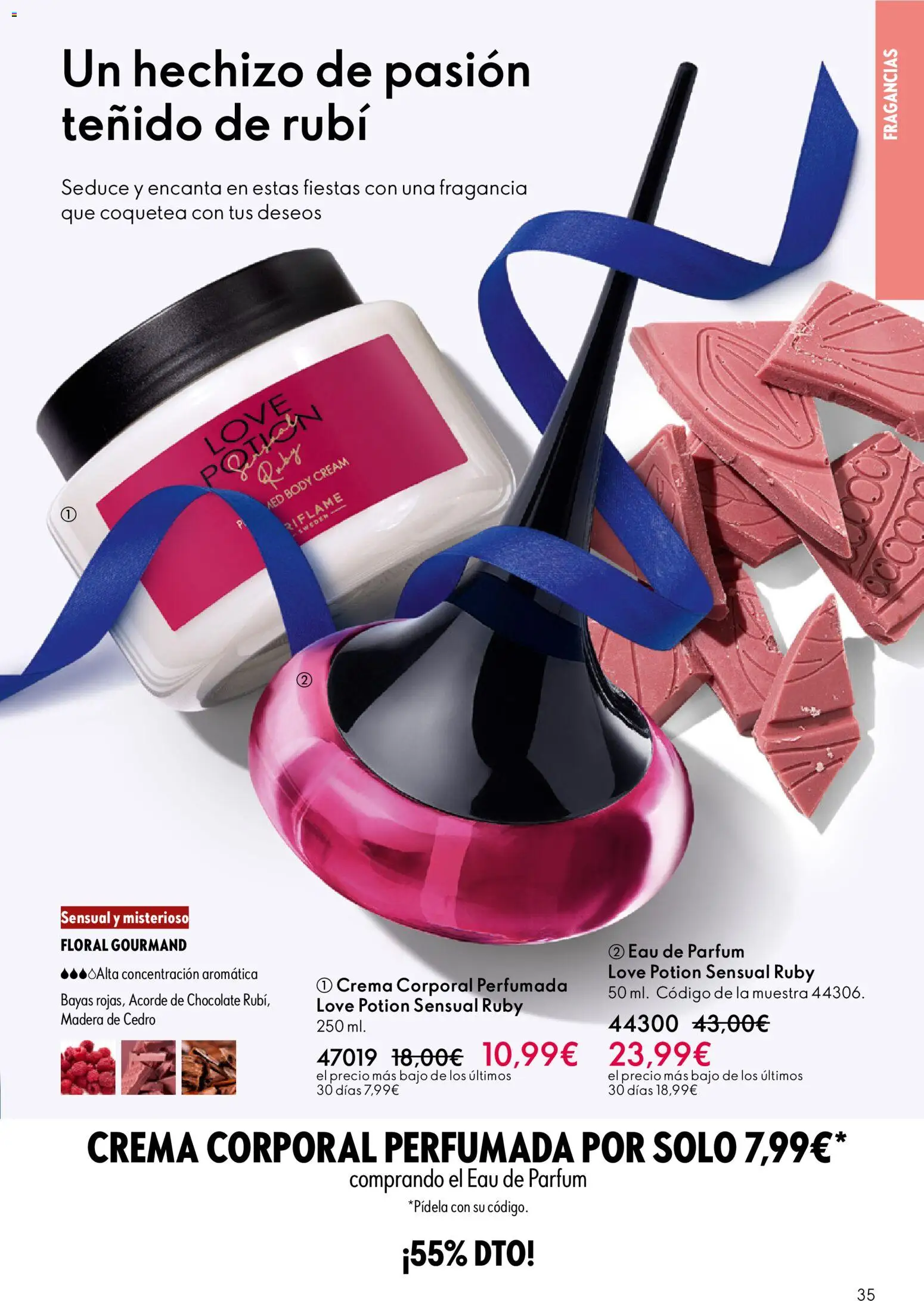Oriflame - Catálogo Campaña 17 │ válido desde el 10.12.2025 | Página: 35 | Productos: Chocolate, Crema, Body, Eau de parfum