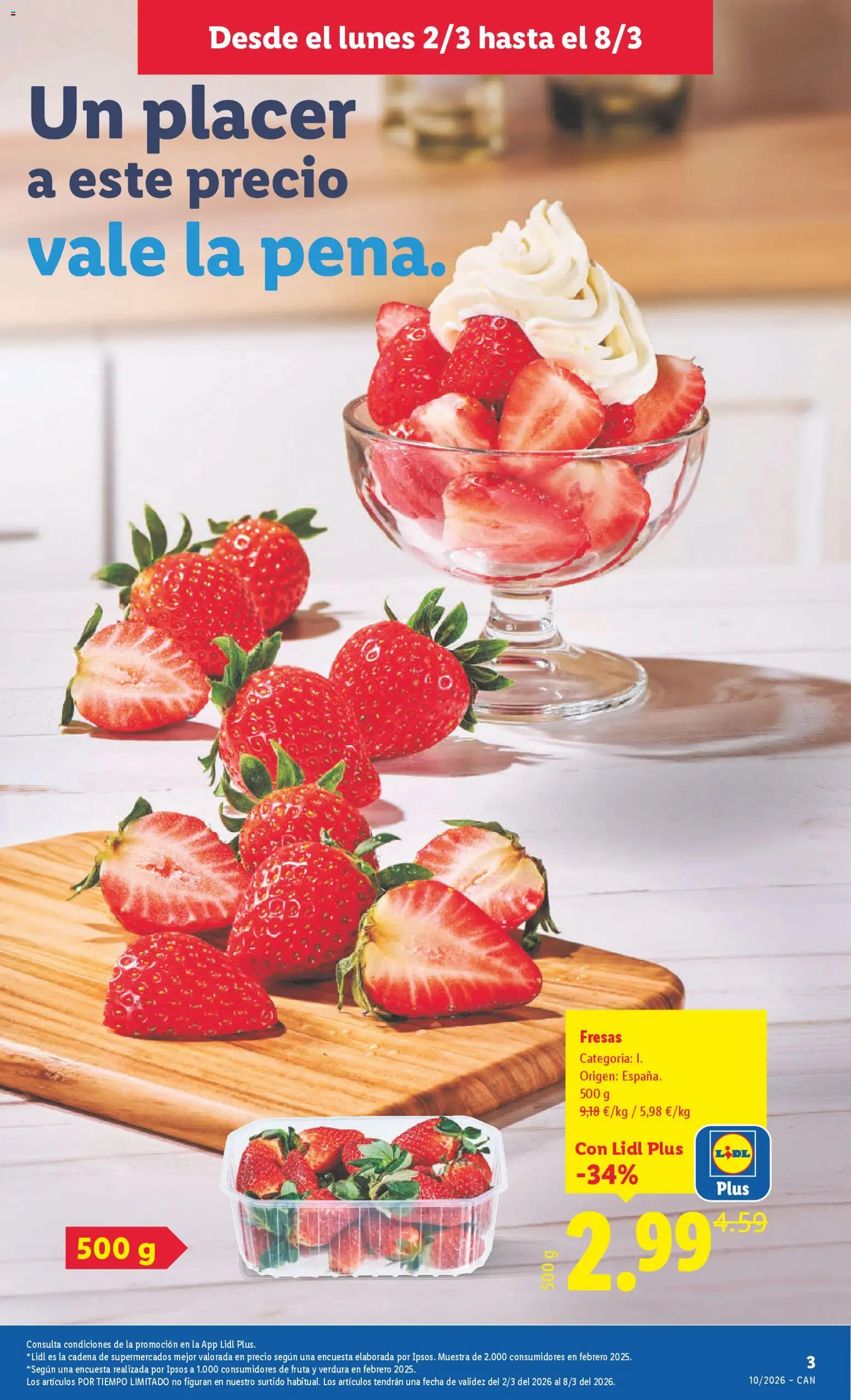 Lidl folleto │ válido desde el 02.03.2026 | Página: 3 | Productos: Manzana, Παγωμένο τσάι