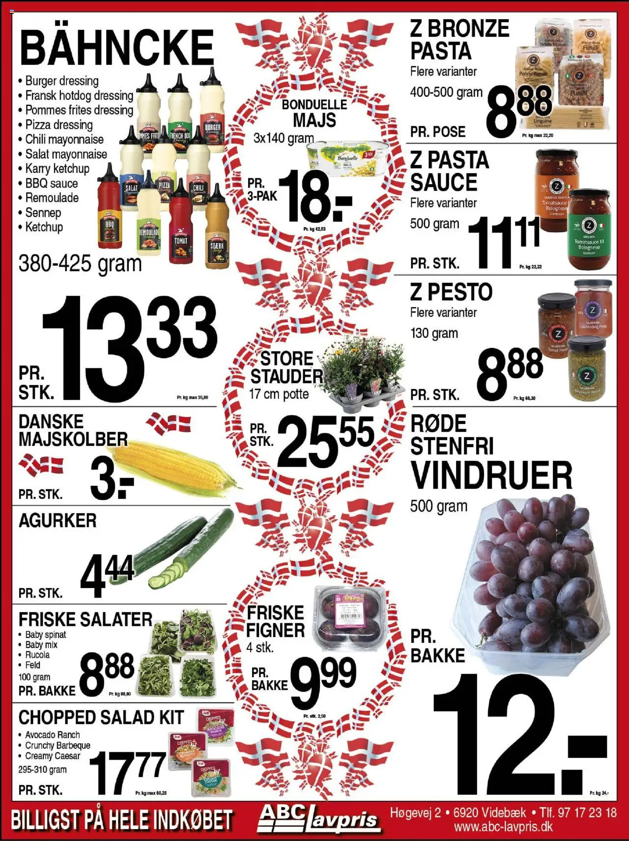 Abc Lavpris tilbudsavis – gyldig fra 10.09.2025 | Side: 5 | Produkter: Majskolber, Pizza, Remoulade, Spinat