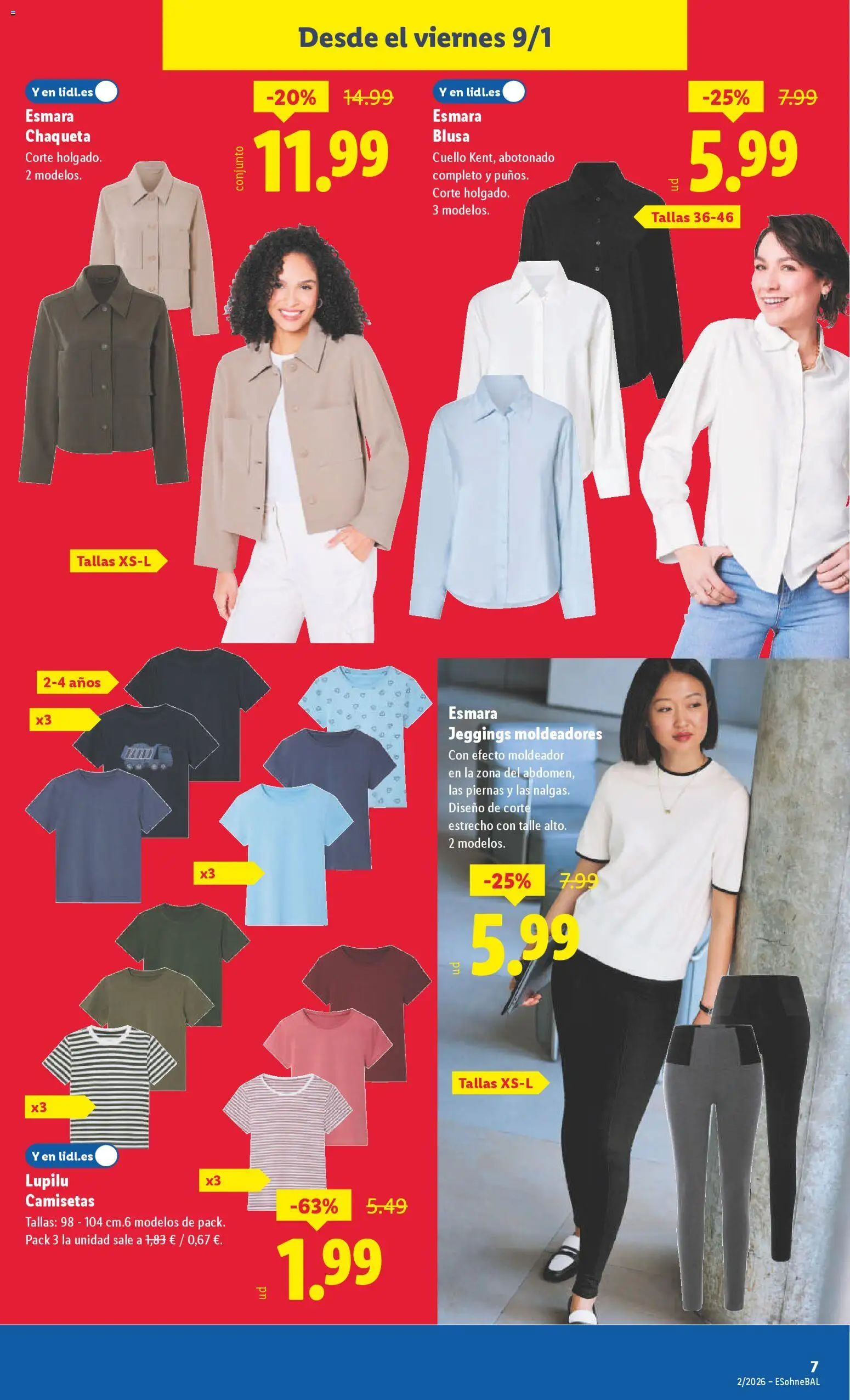 Lidl folleto de bazar │ válido desde el 05.01.2026 | Página: 13 | Productos: Blusa, Chaqueta