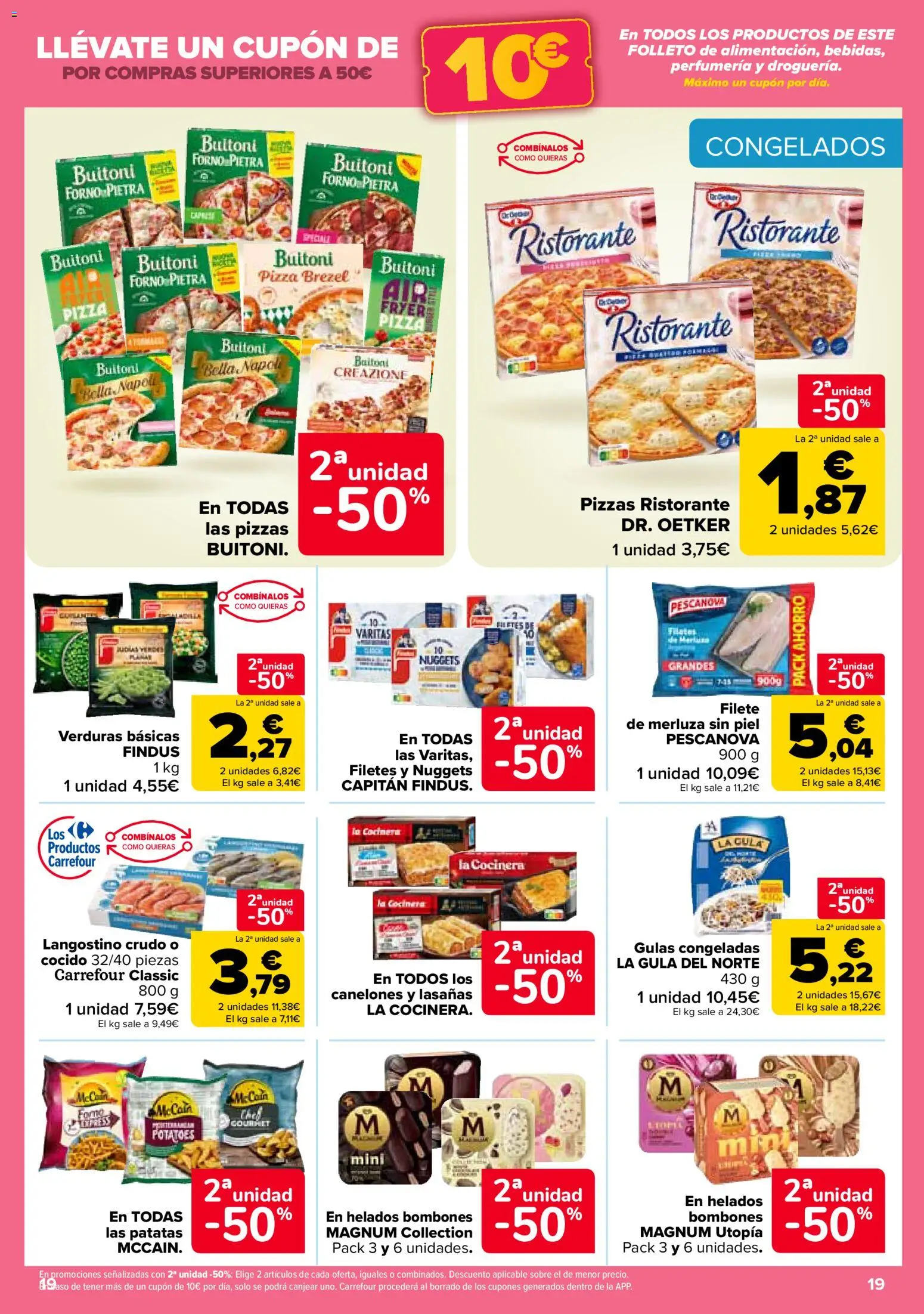 Carrefour folleto │ válido desde el 14.11.2025 | Página: 19 | Productos: Pizza, Langostino, Canelones, Nuggets