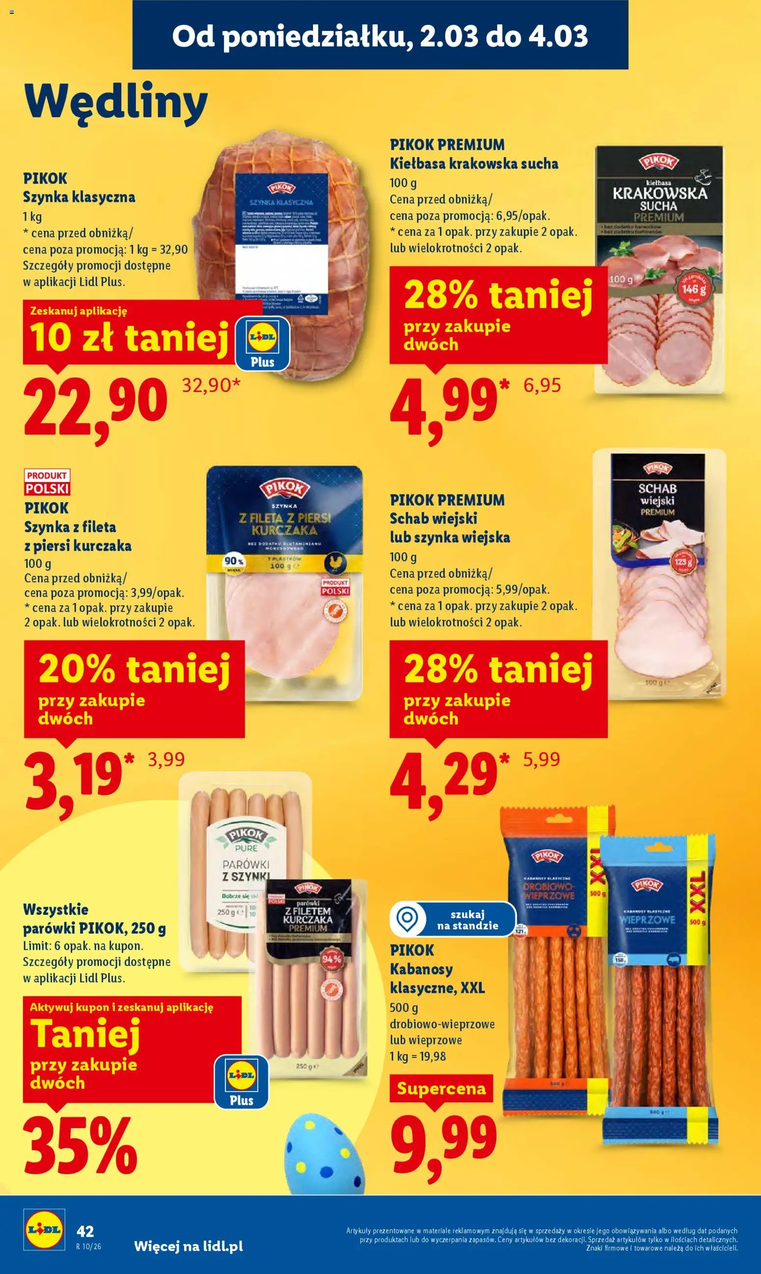 Lidl Polsko leták od 02.03.2026 | Strana: 42 | Produkty: Pikok