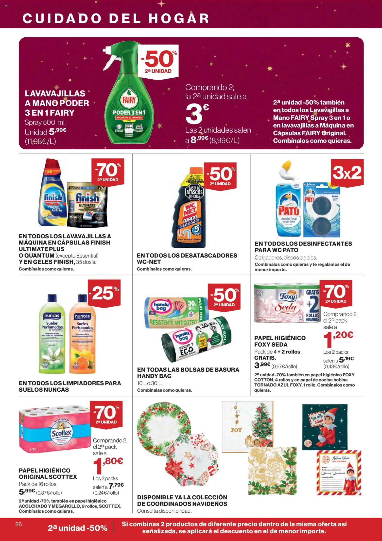 Supercor folleto │ válido desde el 20.11.2025 | Página: 26 | Productos: Papel higienico, Té, Cocina, Lavavajillas