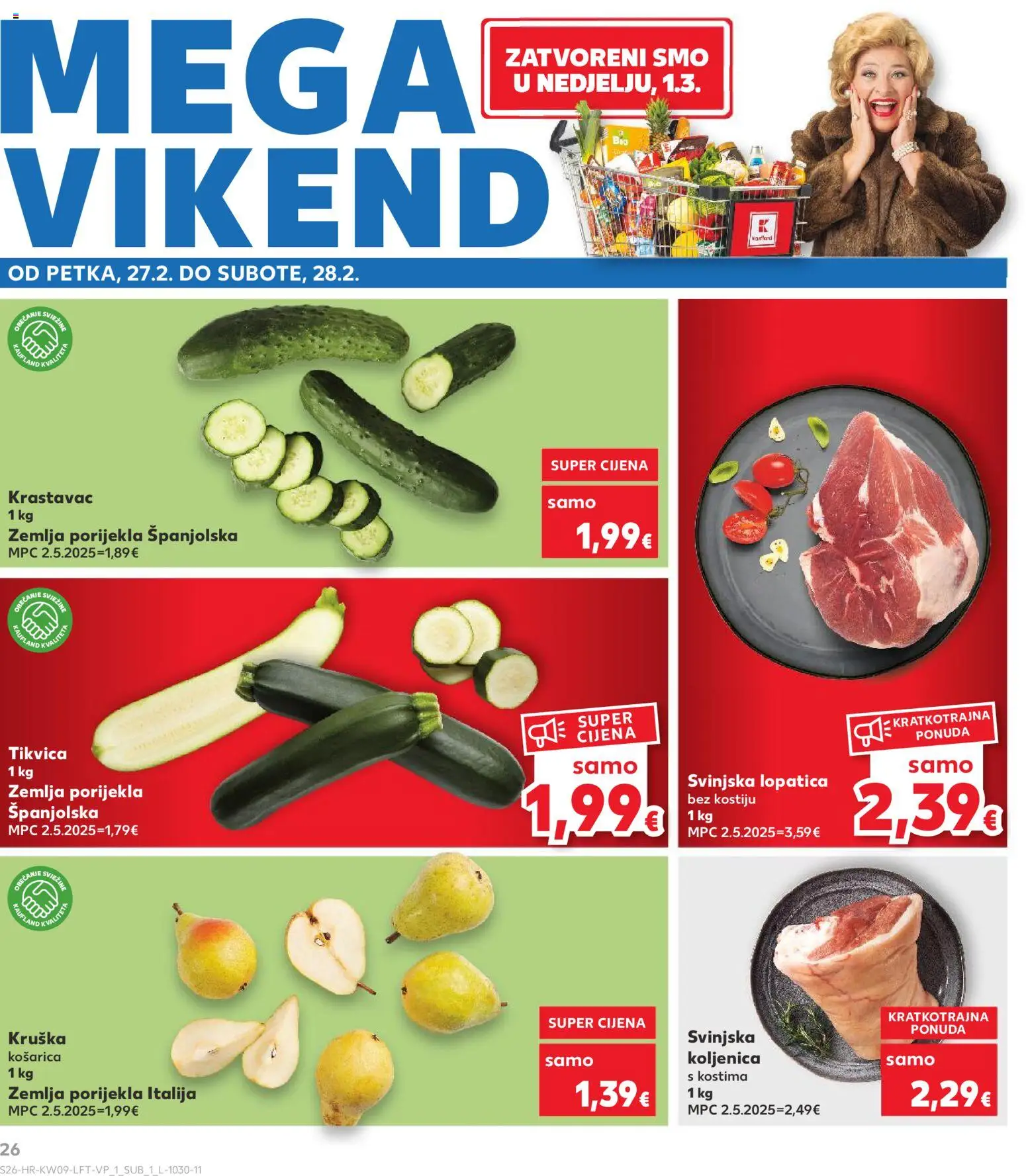 Kaufland HR akciós ujság - amely érvényes a következő dátumtól: 25.02.2026 | Oldal: 26