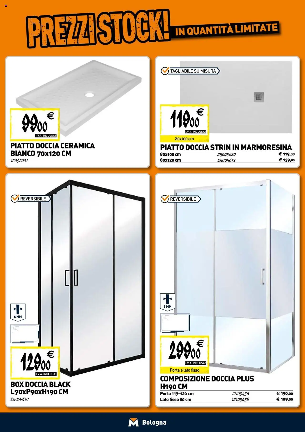 Volantino TECNOMAT del 30.07.2025 | Pagina: 2 | Prodotti: Box doccia, Piatto, Doccia