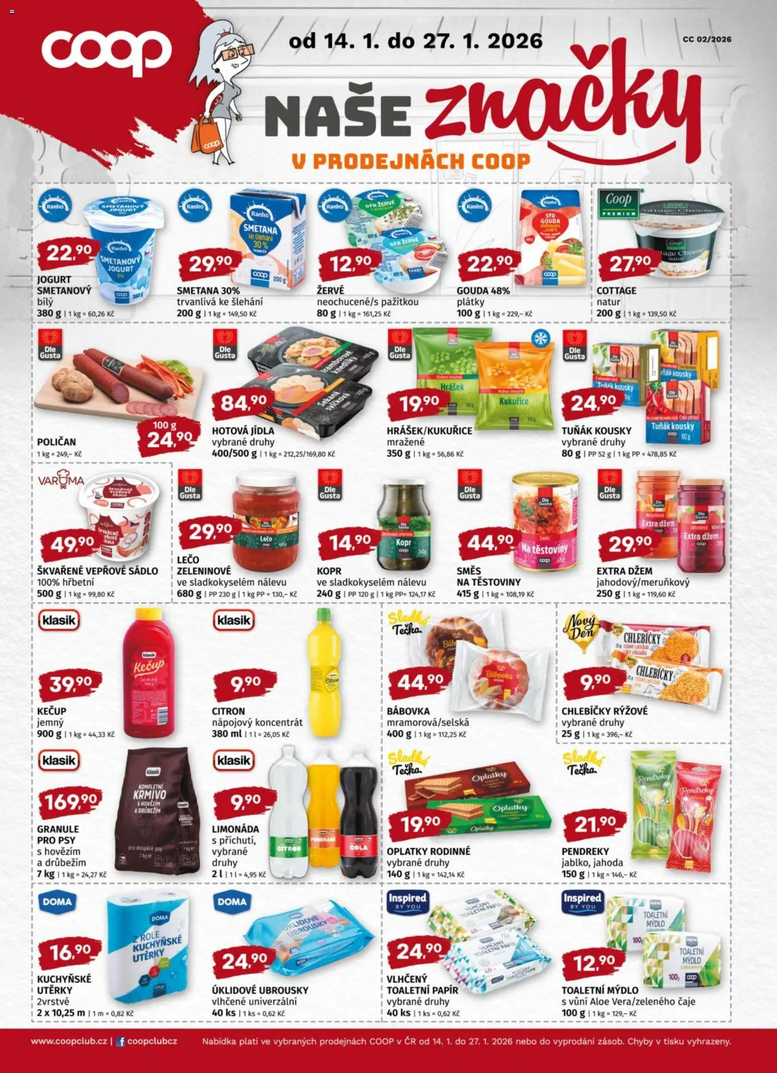 Terno leták od 14.01.2026 | Strana: 16 | Produkty: Utěrky, Toaletní papír, Hotová jídla, Hrášek