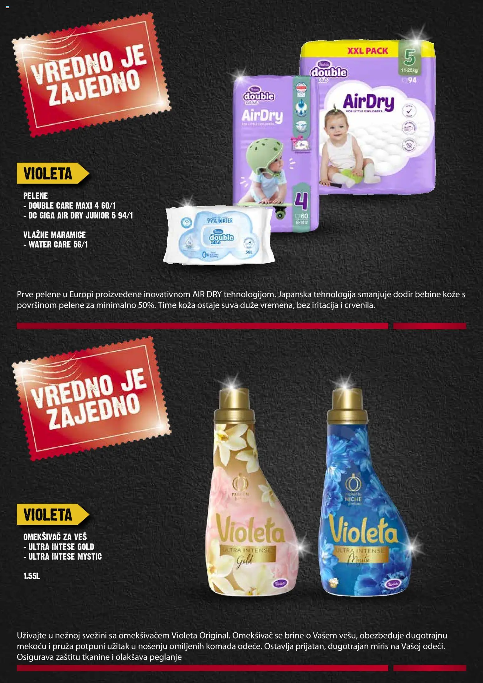 Idea katalog - važi od 19.02.2026 | Strana: 18 | Proizvode: Miris, Vlažne maramice, Omekšivač za veš, Pelene