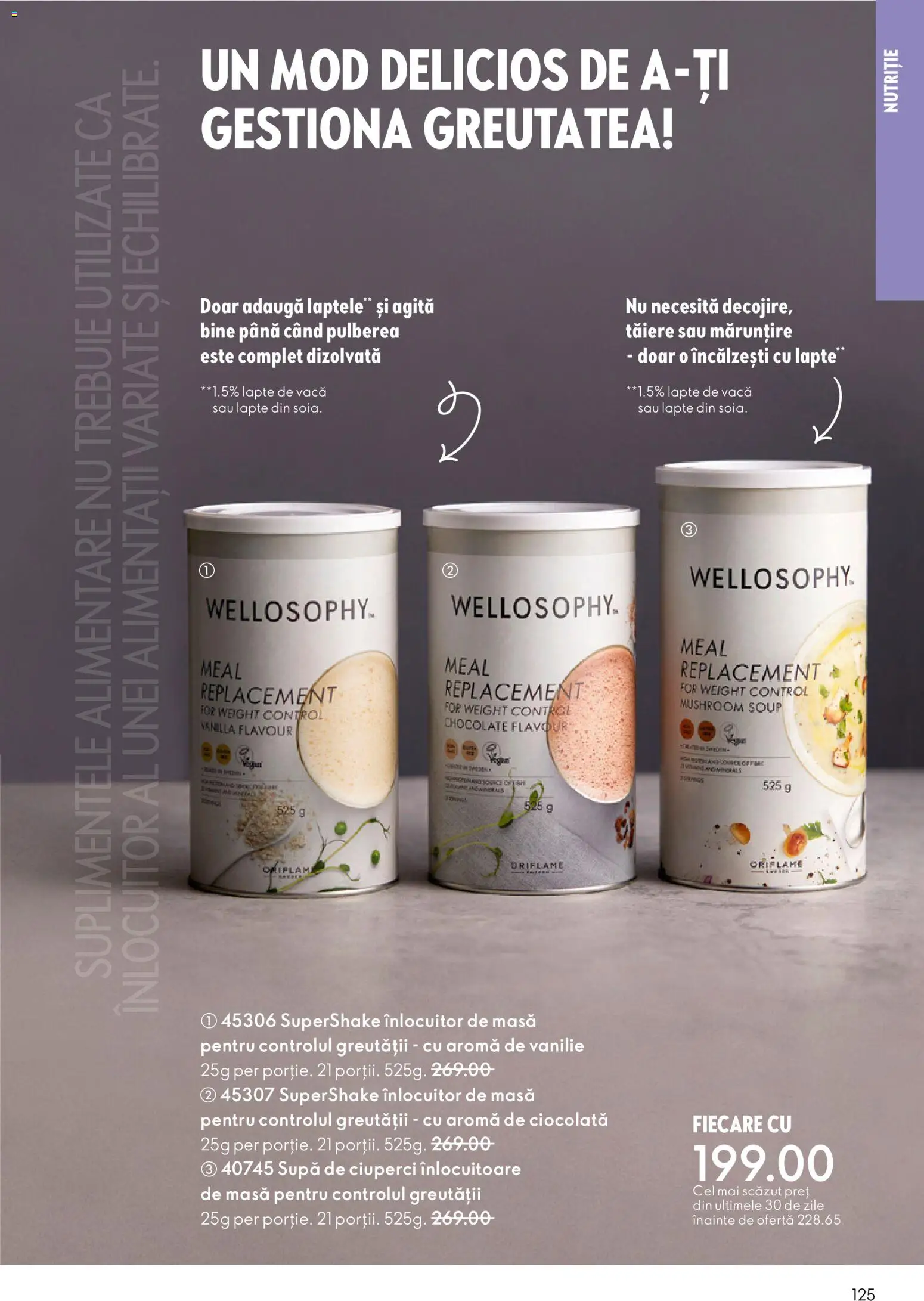 Noul catalog Oriflame – valabil de la 21.01.2026 | Pagină: 125 | Produse: Masă, Ciuperci, Lapte, Ciocolată