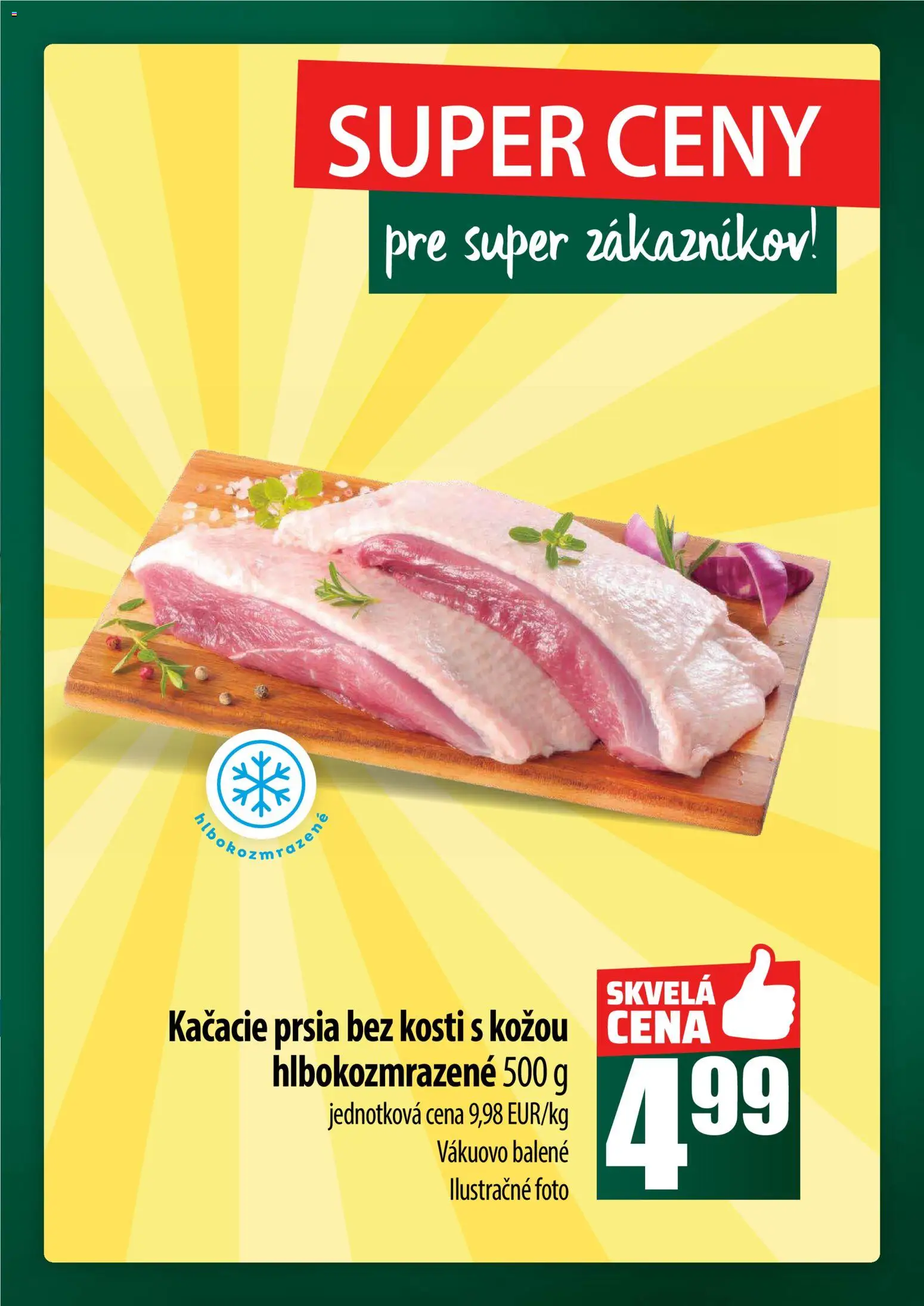 Nové COOP Jednota akcie – leták je platný od 23.10.2025 | Strana: 9 | Produkty: Kačacie prsia