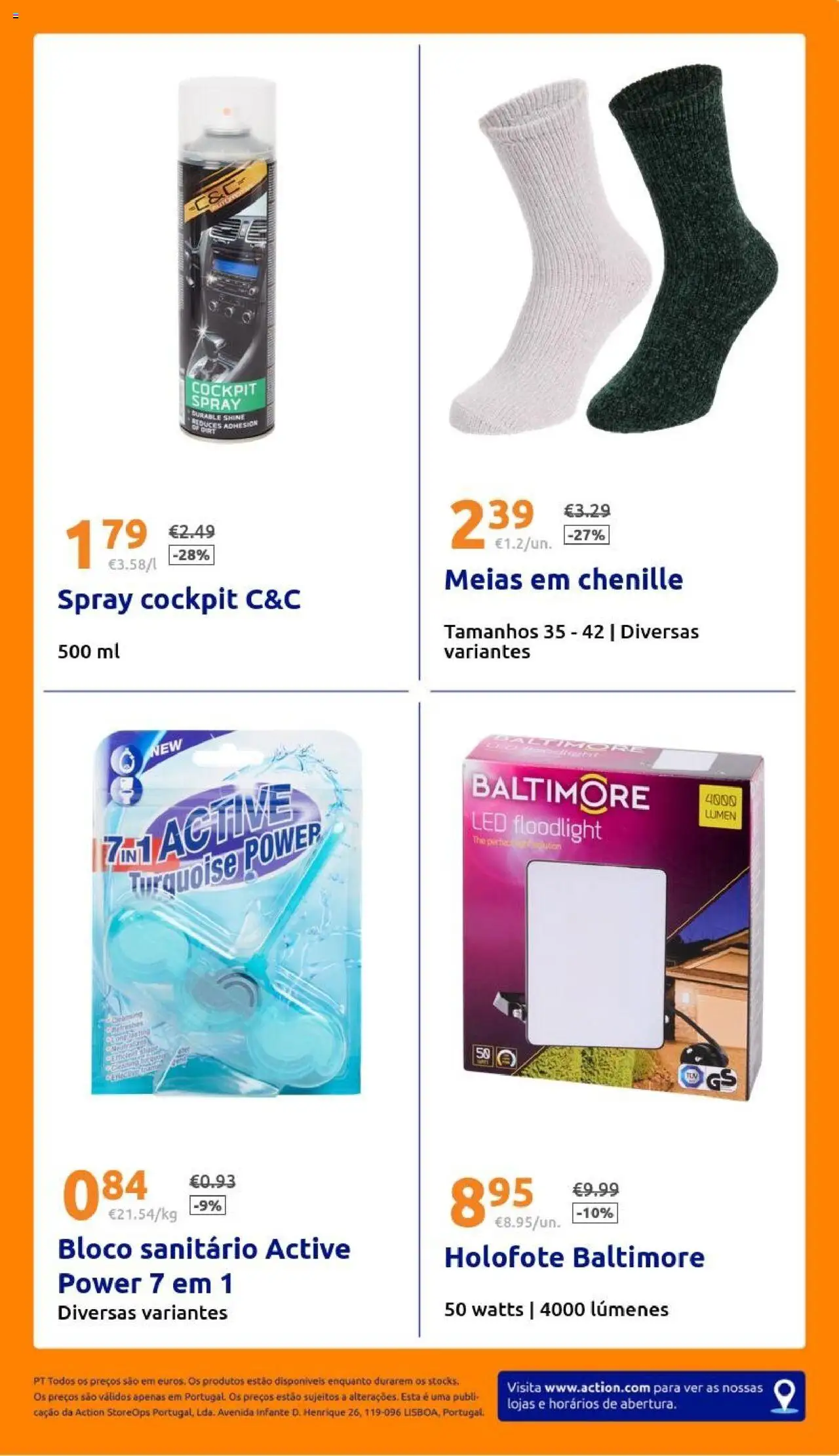 Action folheto │ válido de 08.10.2025 | Página: 27 | Produtos: Meias