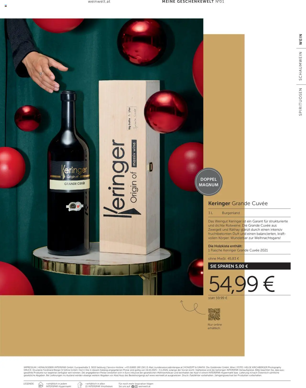 Interspar Geschenkewelt  gültig ab 08.10.2025 | Seite: 52 | Produkte: Duft, Wein