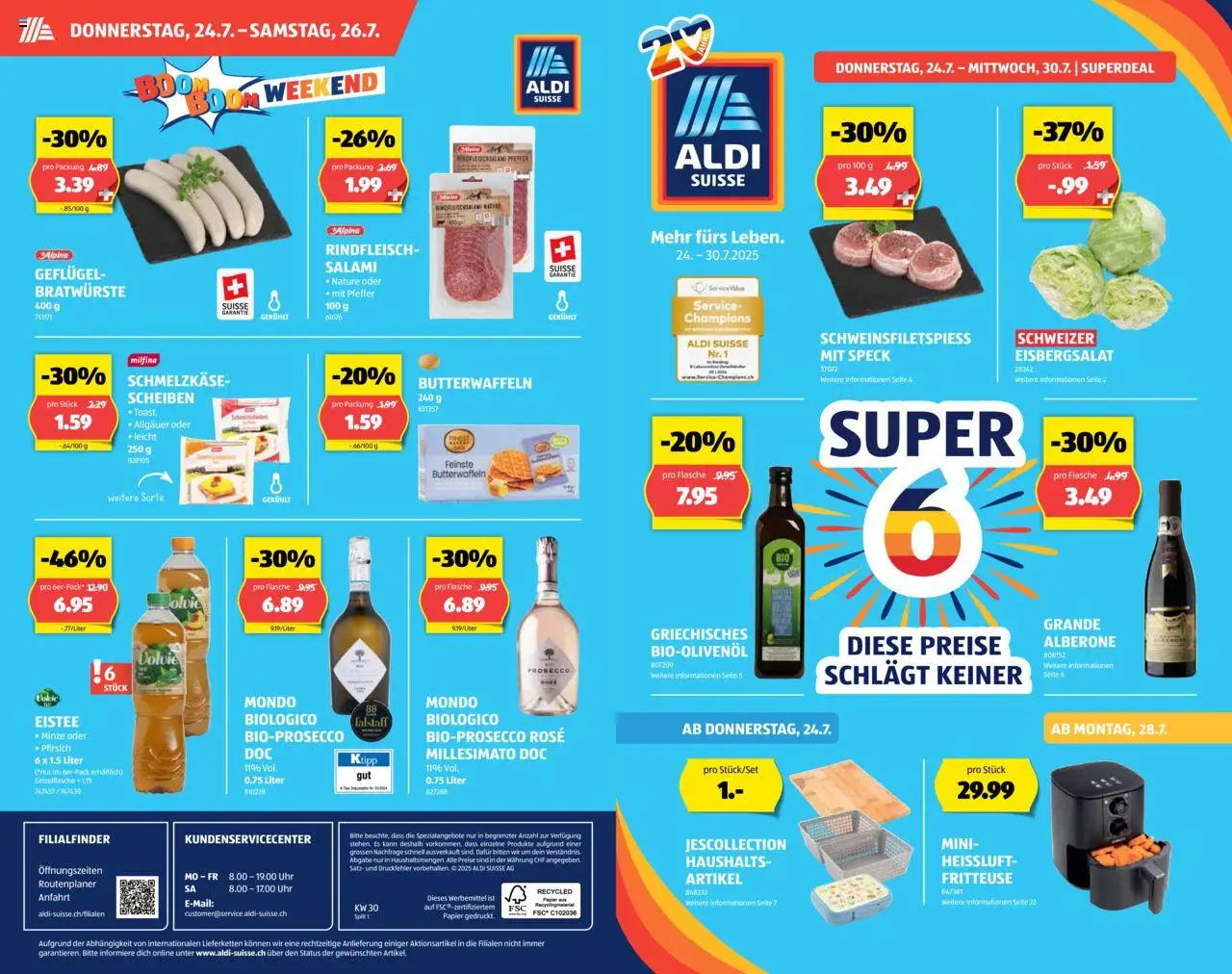 Aldi - Aktionen ab 24.07.2025 | Seite: 1 | Produkte: Salami, Rindfleisch, Pfeffer, Uhr