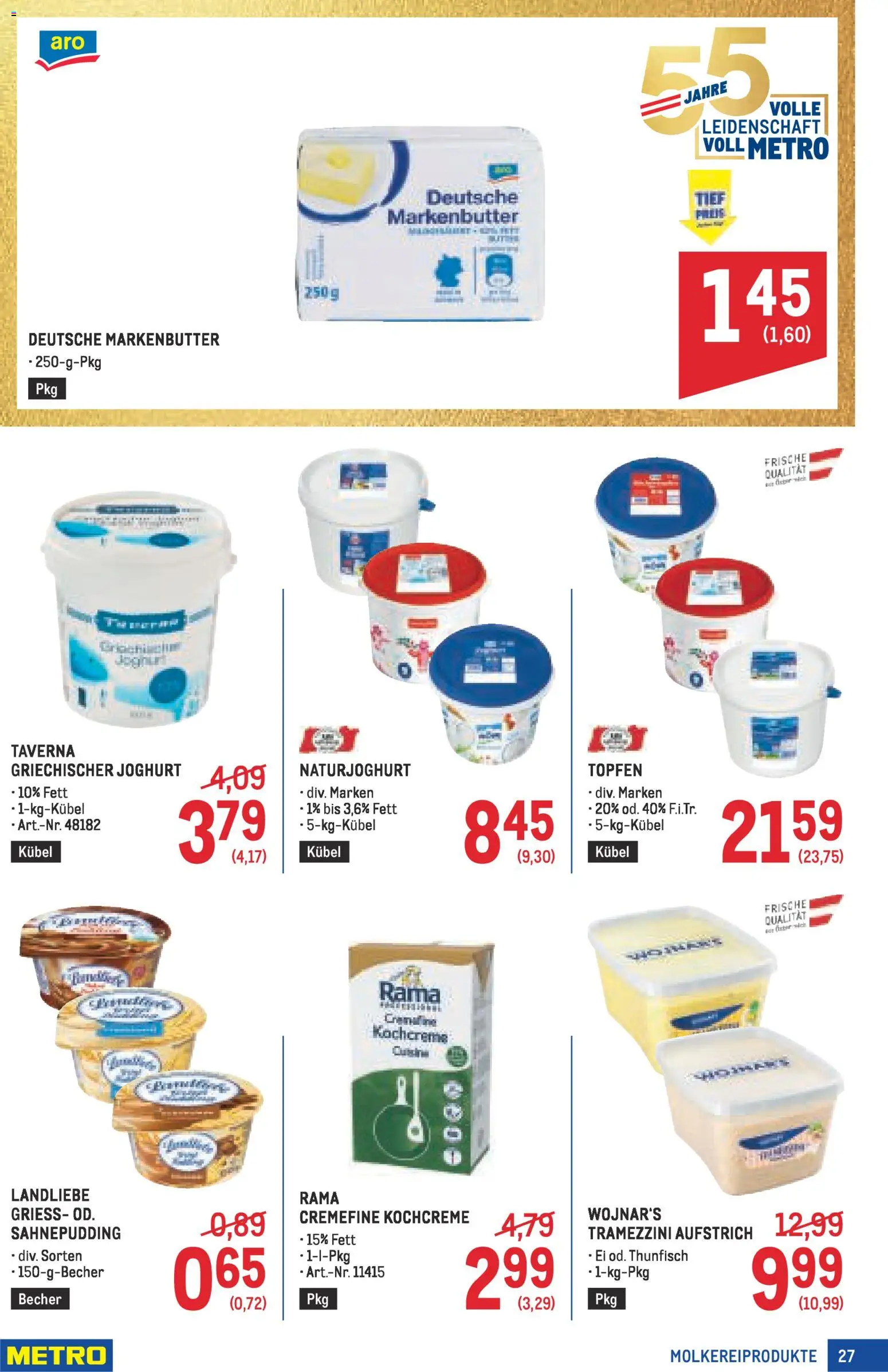 Metro angebote Profi gültig ab 30.04.2026 | Seite: 27 | Produkte: Matériel de rangement Fitness, Joghurt