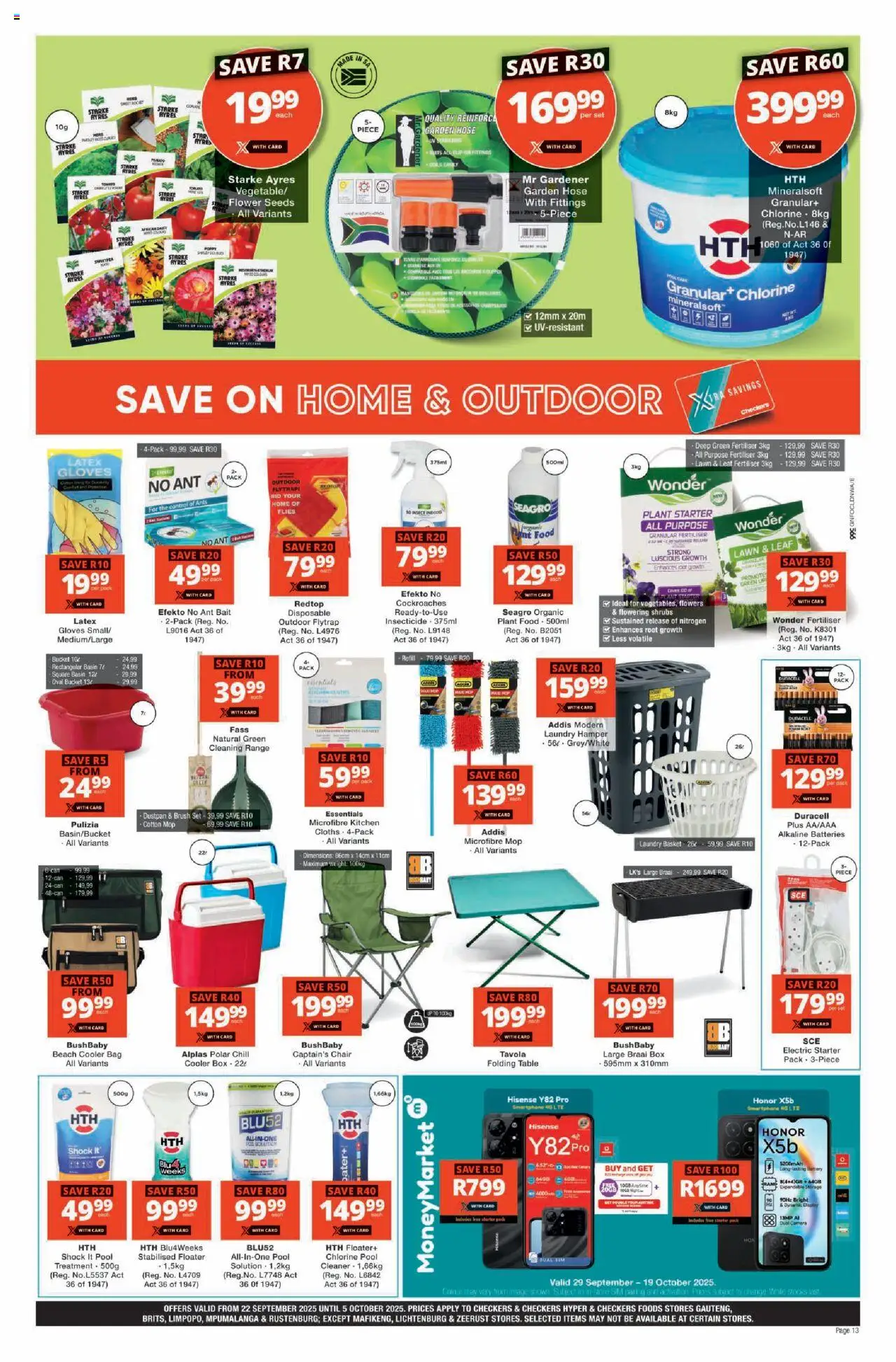 New Checkers catalogue – valid from 22.09.2025 | Page: 13 | Products: Camera, Table, Box, Garden hose