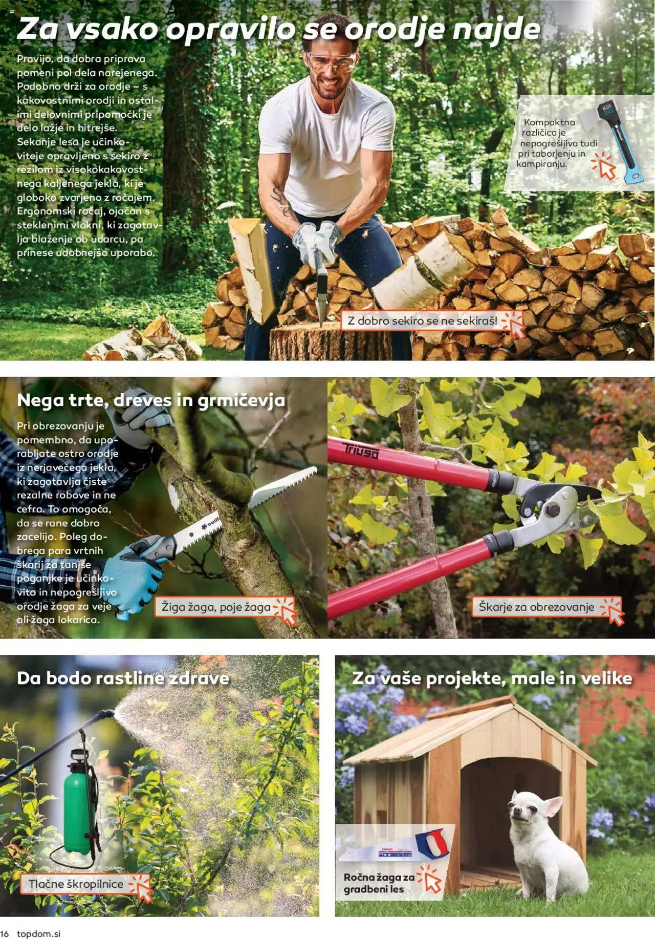 Novi Topdom katalog ponudbe – veljaven od 01.04.2025 | Stran: 16 | Izdelki: Orodje