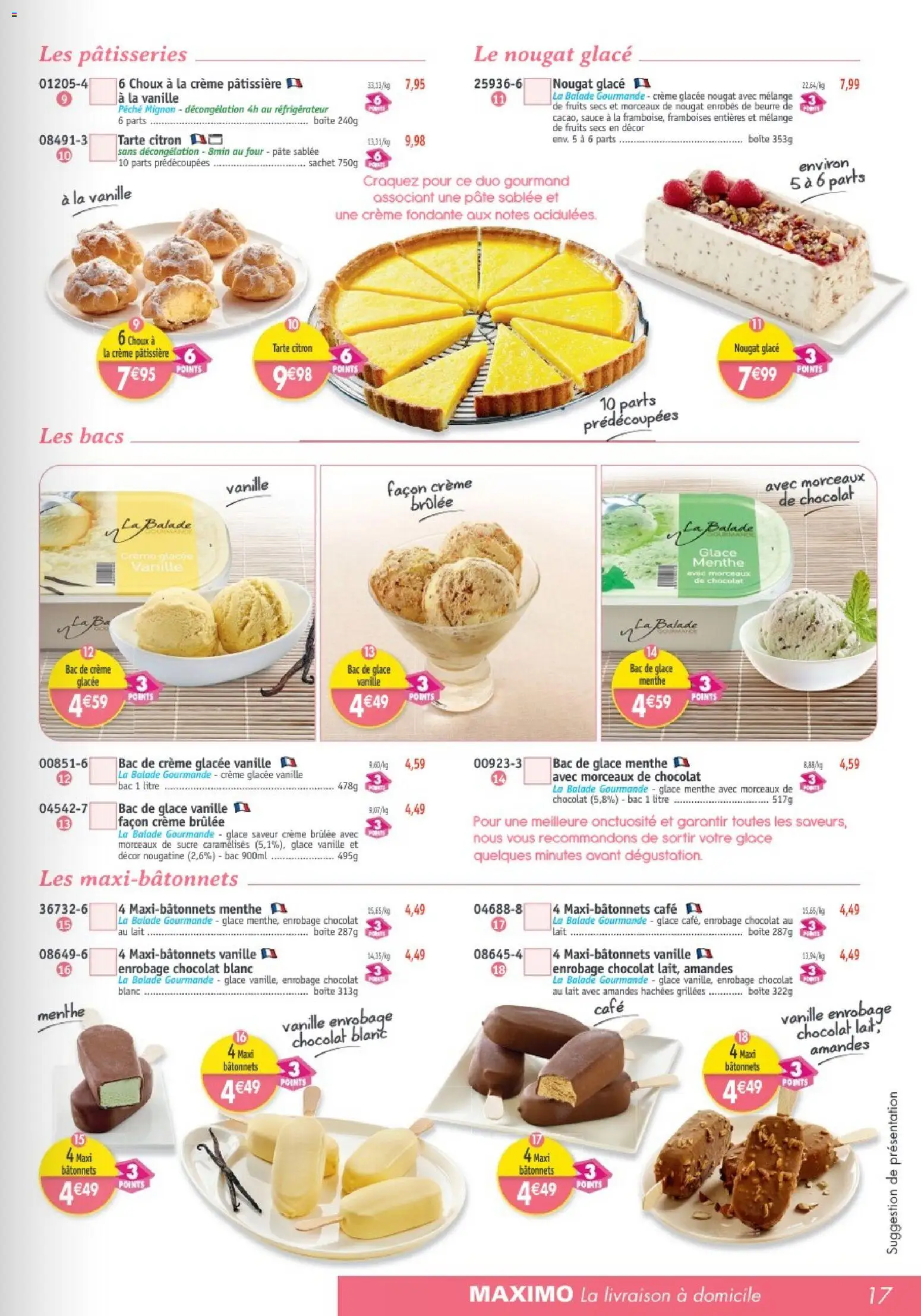 {H1} | Page: 17 | Produits: Lait, Mélange de Fruits Secs, Crème, Fruits secs