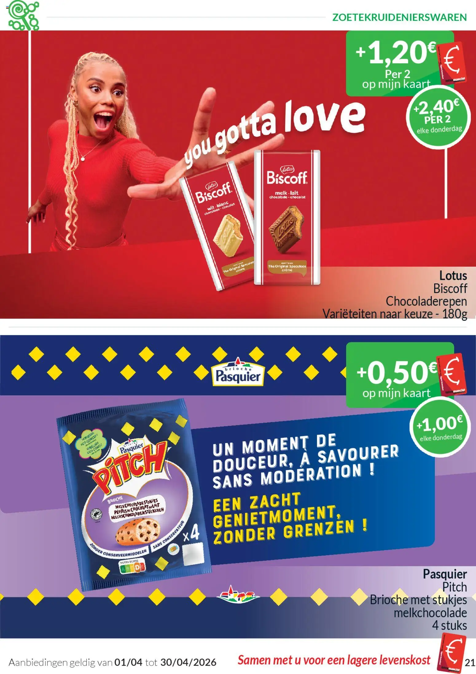 {H1} | Pagina: 21 | Producten: Crème, Kaart, Melk, Chocolade