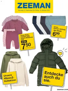 Zeeman Prospekt 	 ab 27.09.2025 gültig