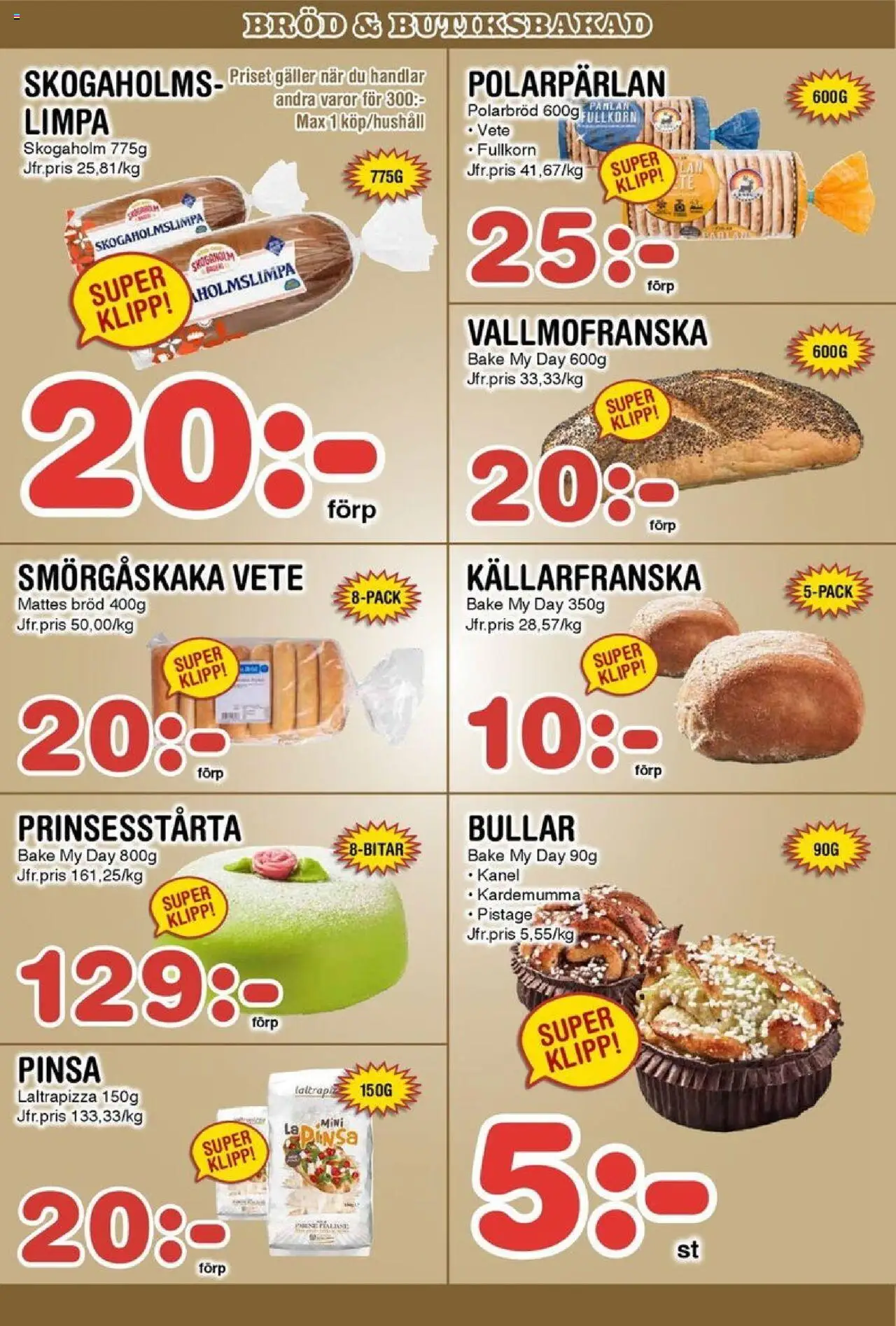 Nya Pulsen reklamblad aktuell från 15.09.2025 | Sida: 9 | Produkter: Galler, Kardemumma, Bröd