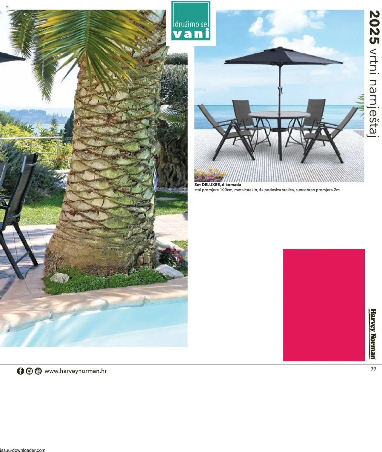 Harvey Norman katalog | vrijedi od 19.03.2025 | Stranica: 99 | Proizvodi: Stol, Vrtni namještaj, Suncobran