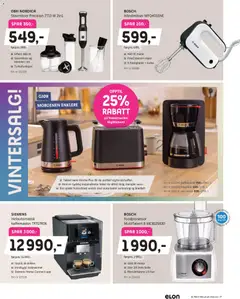 Forhåndsvisning av Elon kundeavis gyldig fra 16.02.2026 | Side: 7 | Produkter: Kaffetrakter, Stavmikser, Blender, Brødrister