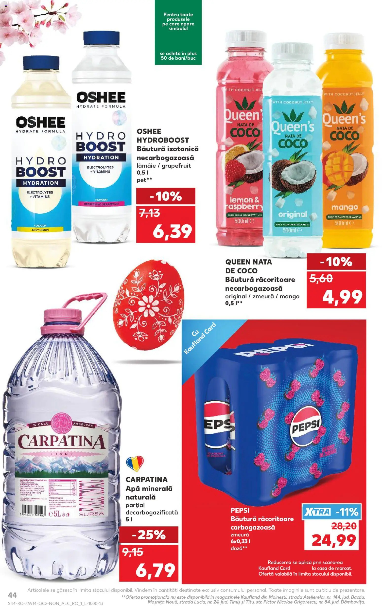Noul catalog Kaufland – valabil de la 01.04.2026 | Pagină: 44 | Produse: Zmeură, Yazı tahtası kalemi, Lămâie, Mango