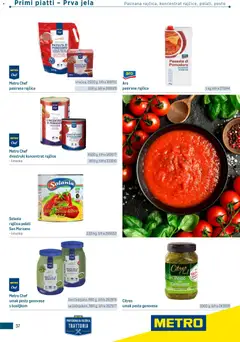 Katalog Metro - Pregled kataloga iz trgovine Metro, vrijedi od 05.03.2026 | Stranica: 37 | Proizvodi: Pasirana rajčica, Pizza, Rajčice, Rajčica