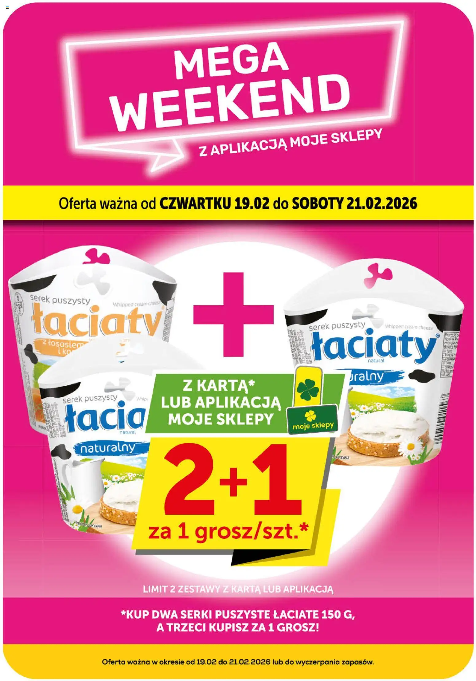 Euro Sklep Gazetka - Market od 19.02.2026 | Strona: 3 | Produkty: Karta, Cream cheese, Serek