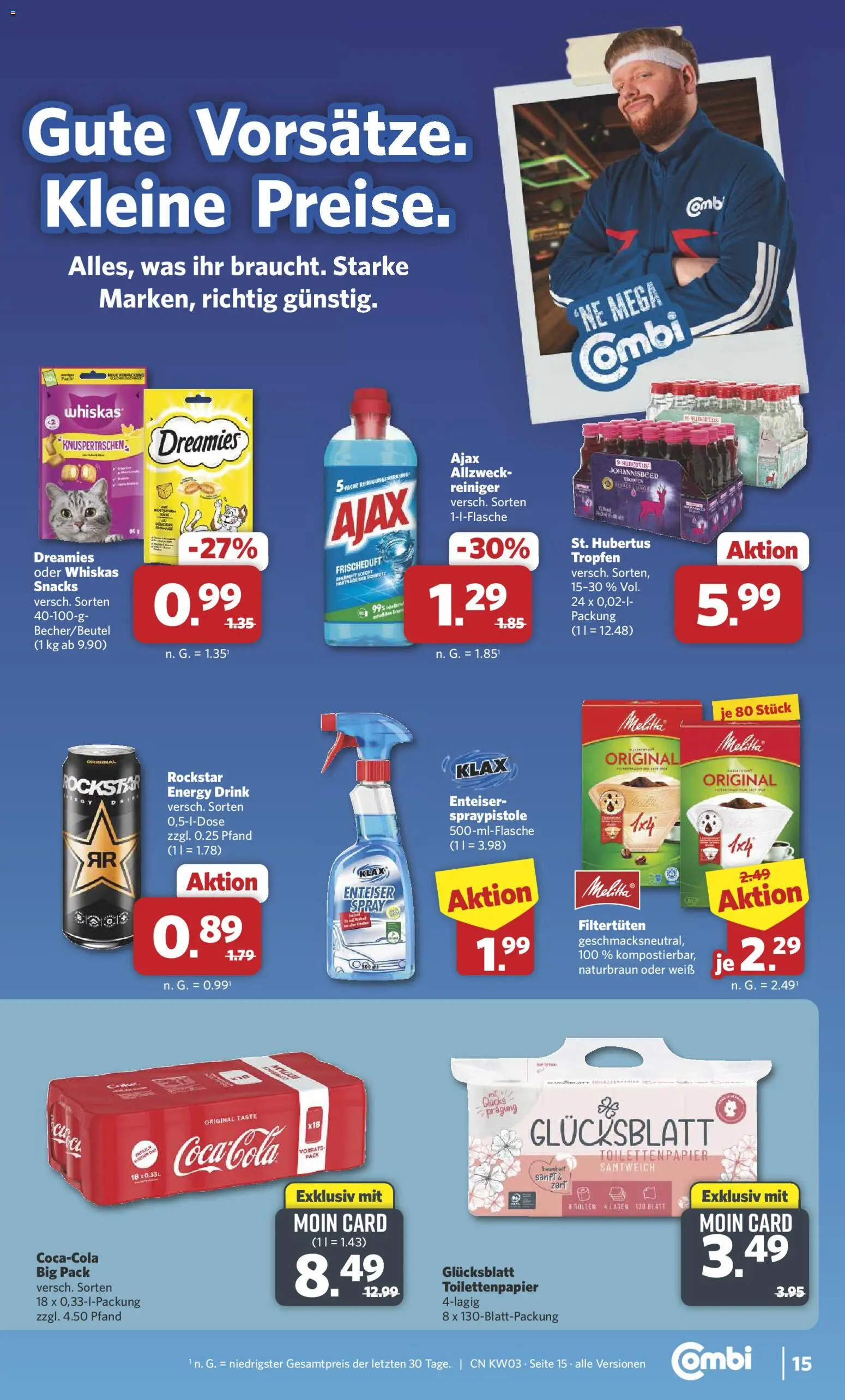 Combi Prospekt 	 – gültig ab 12.01.2026 | Seite: 15 | Produkte: Energy, Rockstar, Whiskas, Toilettenpapier